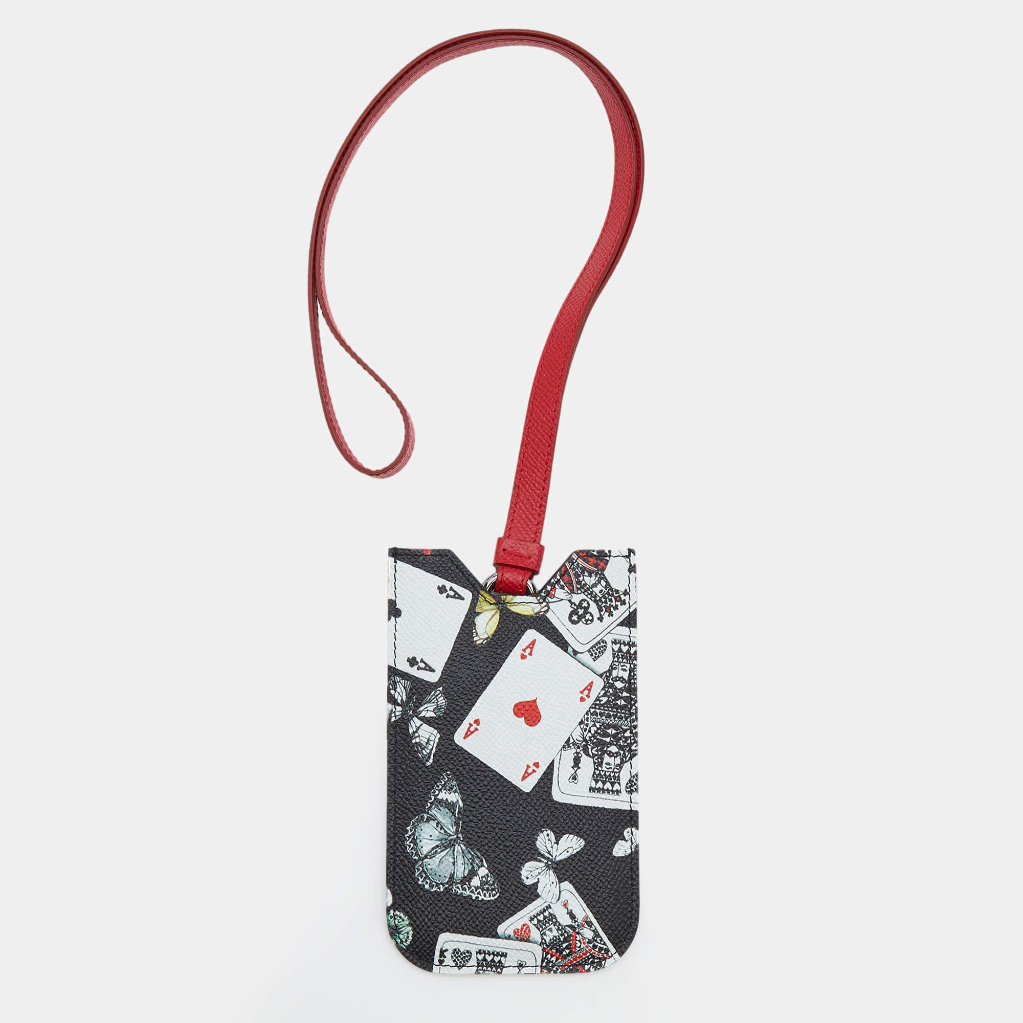 Pre Owned Dolce & Gabbana Multicolor Leather Neck Phone Holder