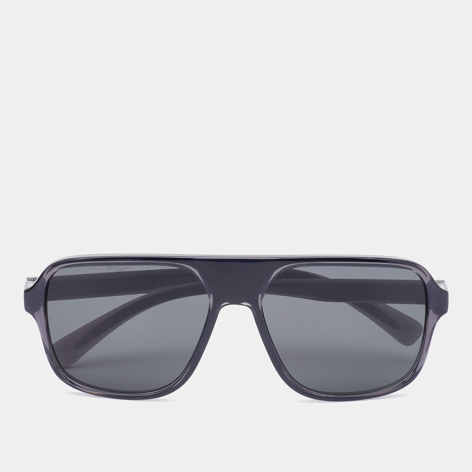 Pre Owned Dolce & Gabbana Black/Grey DG6134 Square Sunglasses