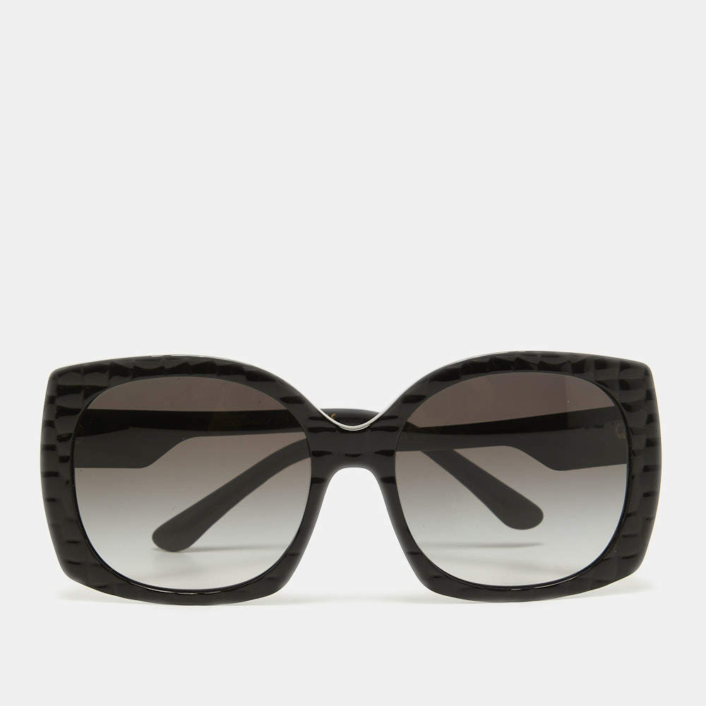 Pre Owned Dolce & Gabbana Black DG 4385 Square Sunglasses