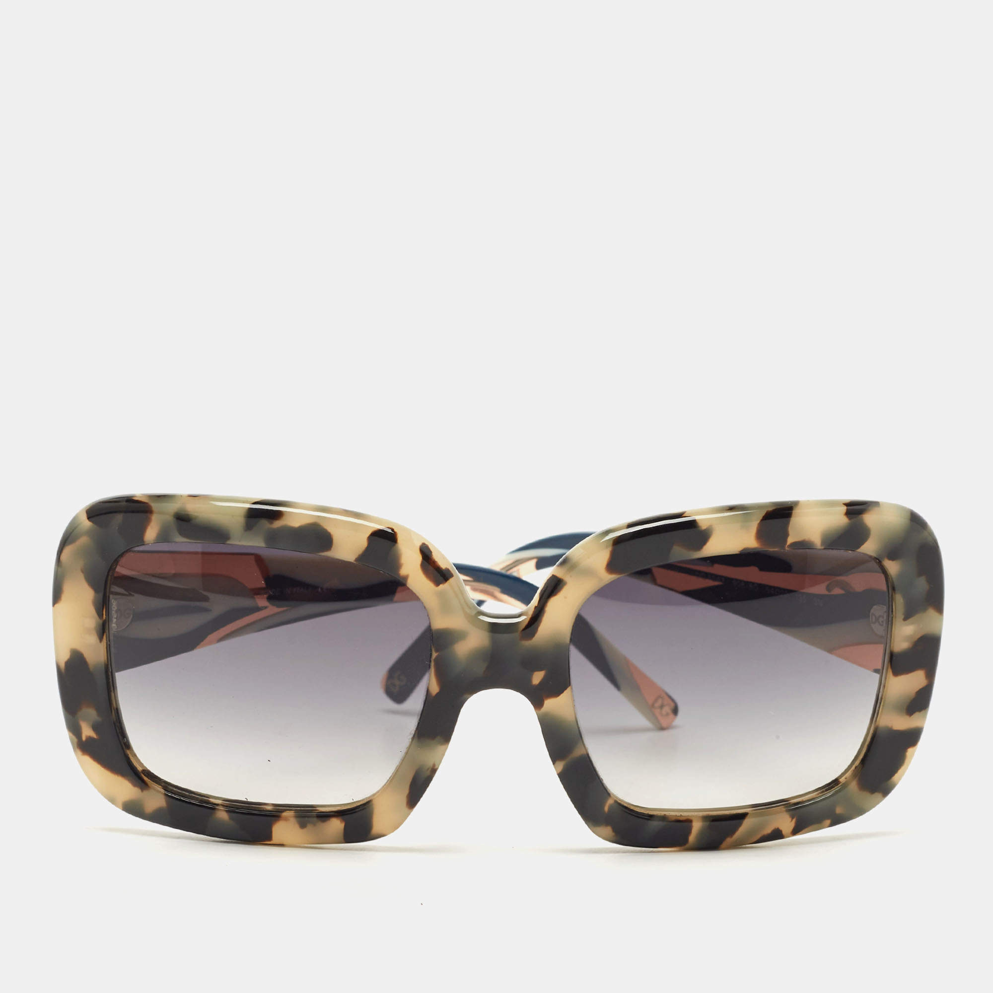 Dolce & Gabbana Multicolor Printed Gradient Square Sunglasses