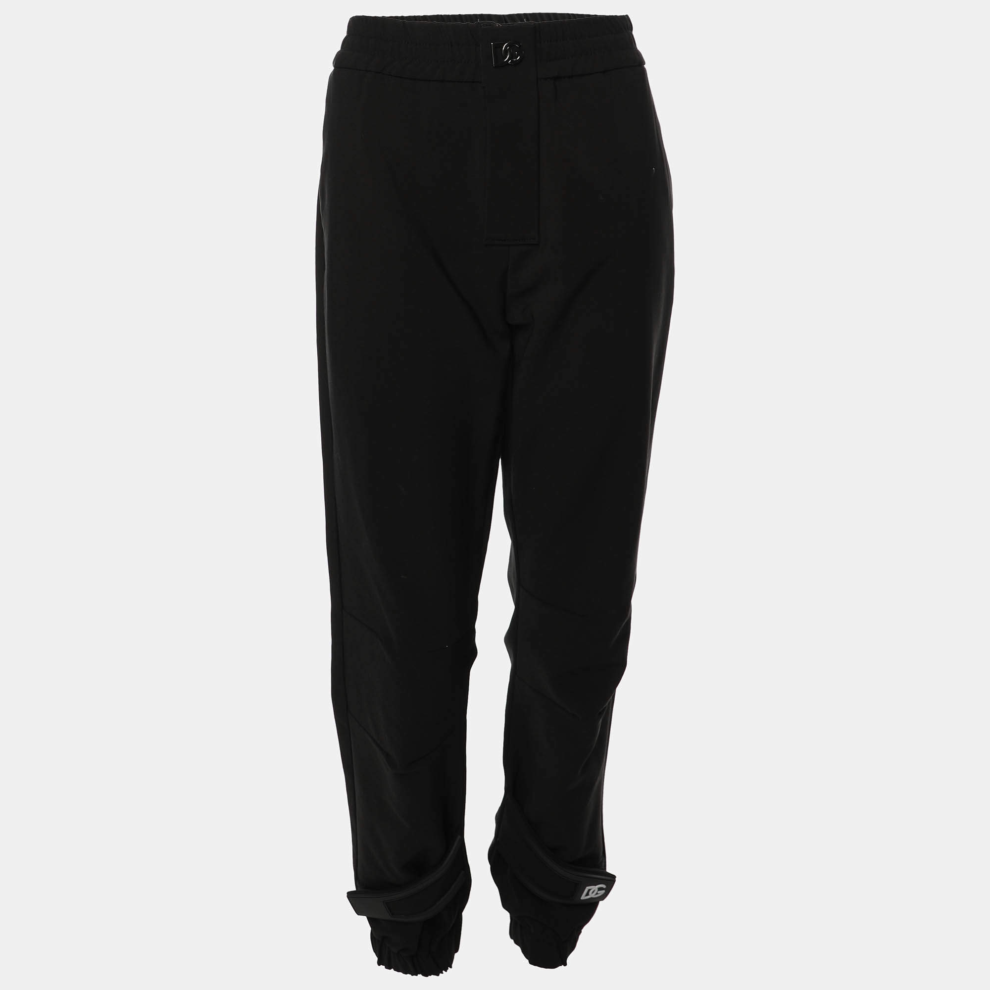 Dolce & Gabbana Black Cotton Jogger XS