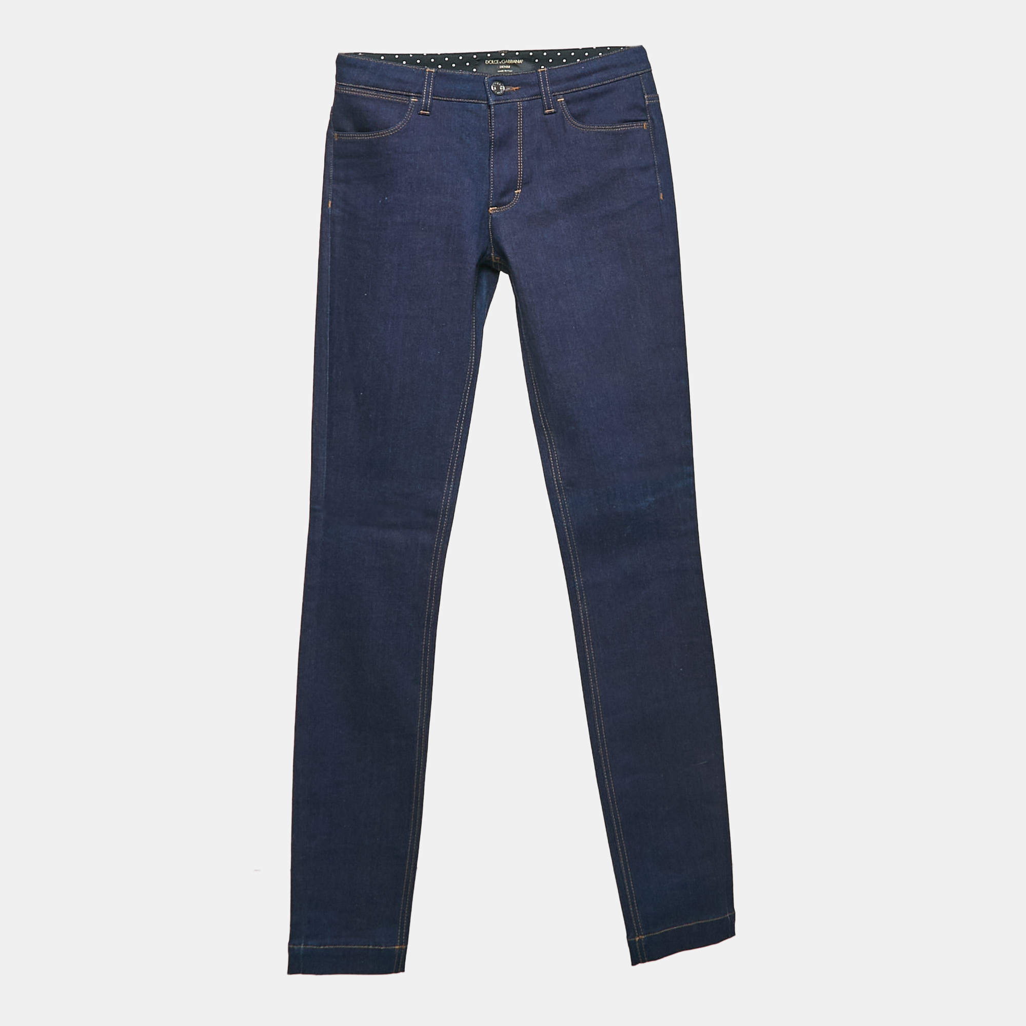 Dolce & Gabbana Navy Blue Denim Skinny Jeans S Waist 28"
