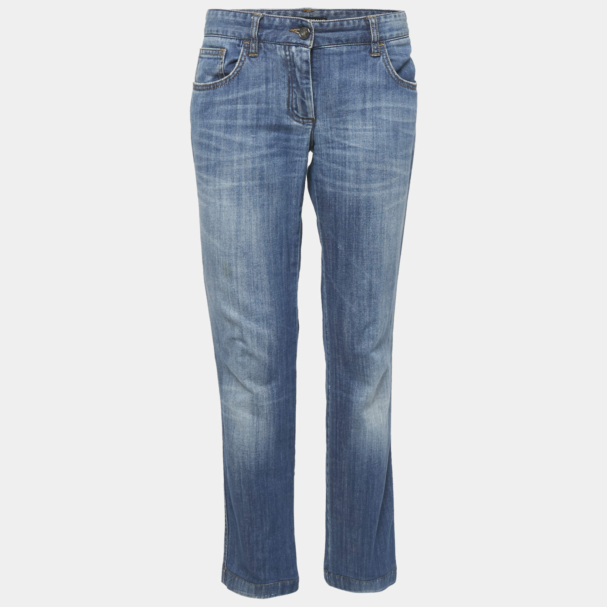 Dolce & Gabbana Blue Faded Denim Jeans M Waist 32"