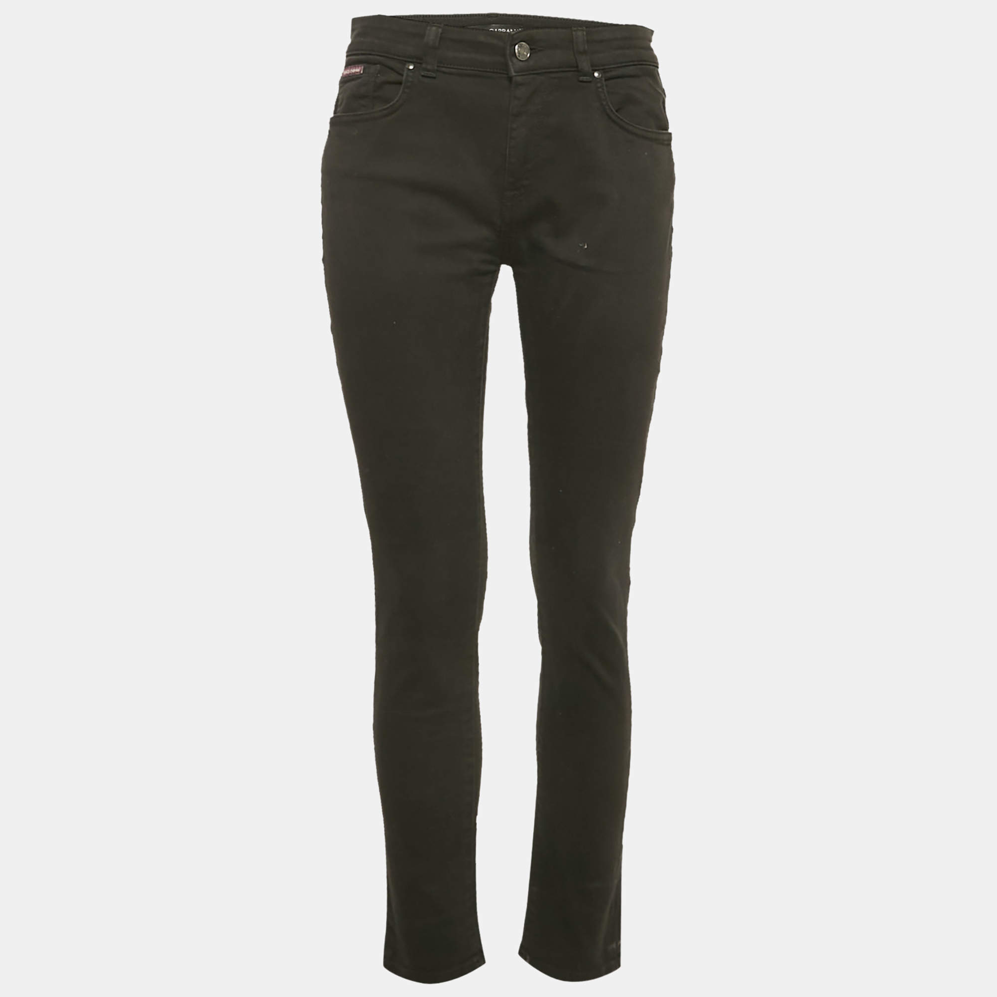 Pre Owned Dolce & Gabbana Black Denim Skinny Jeans M Waist 30" 