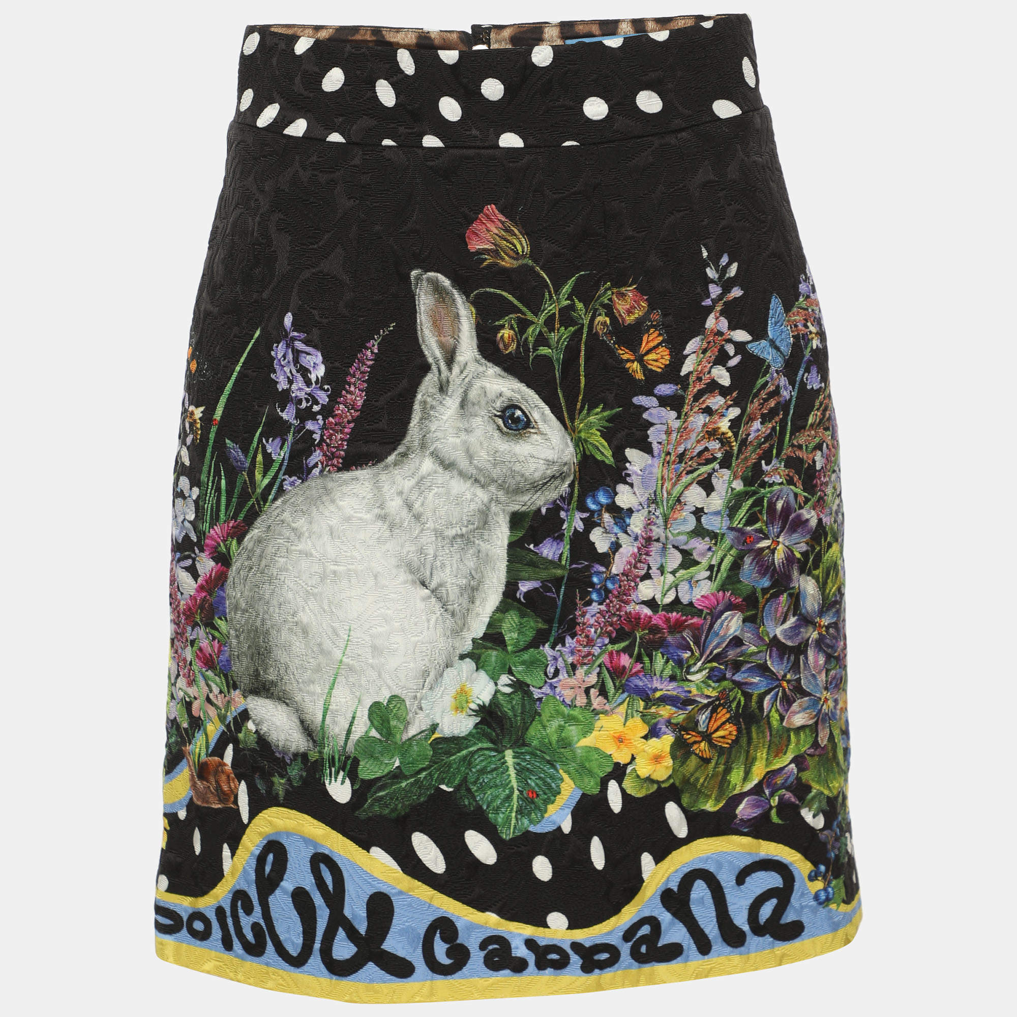 Pre Owned تنورة دولتشي أند غابانا جاكار متعدد الألوان مصغرة مقاس صغير - سمول