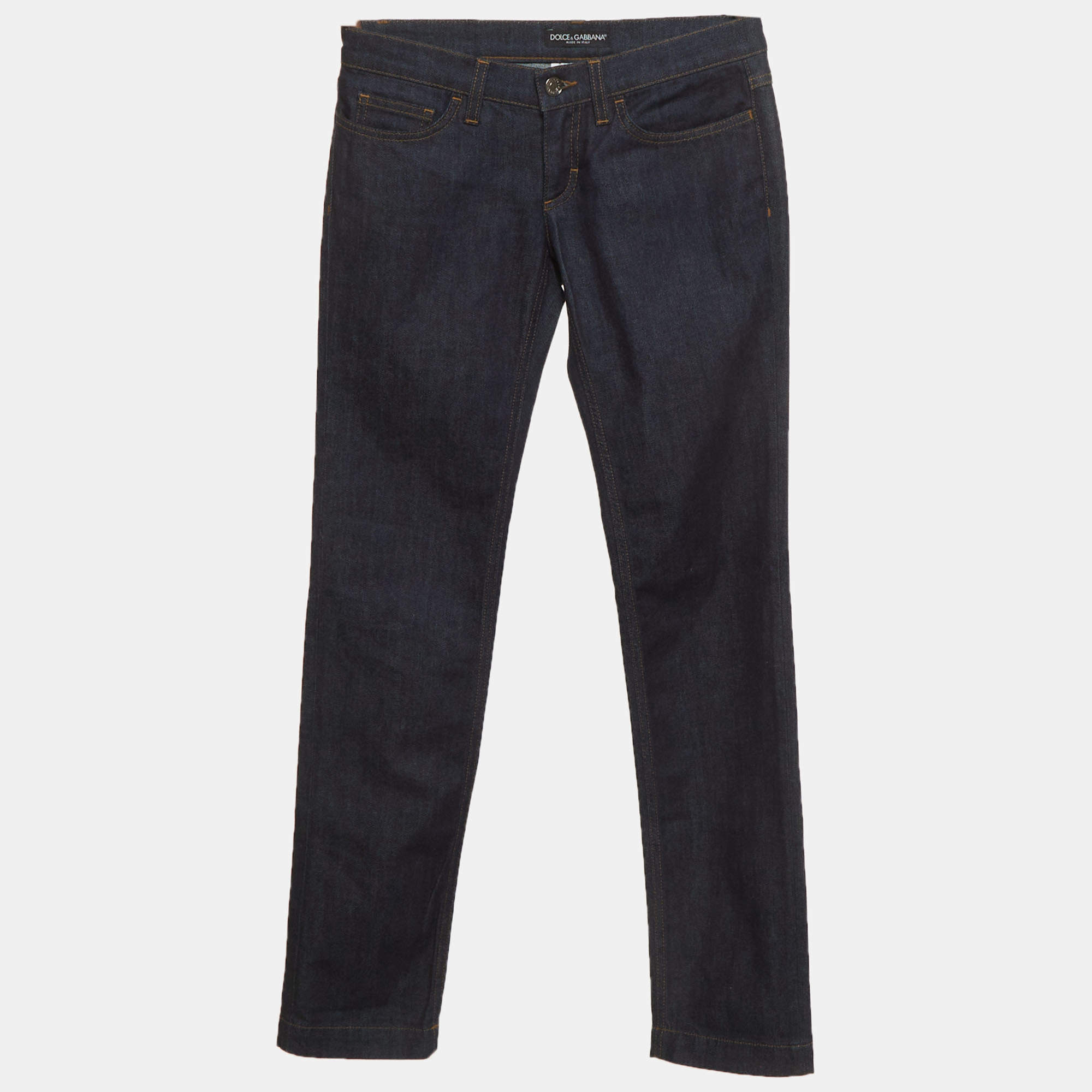 مملوكة مسبقًا Dolce & Gabbana Indigo Denim Skinny Jeans S/Waist 28"