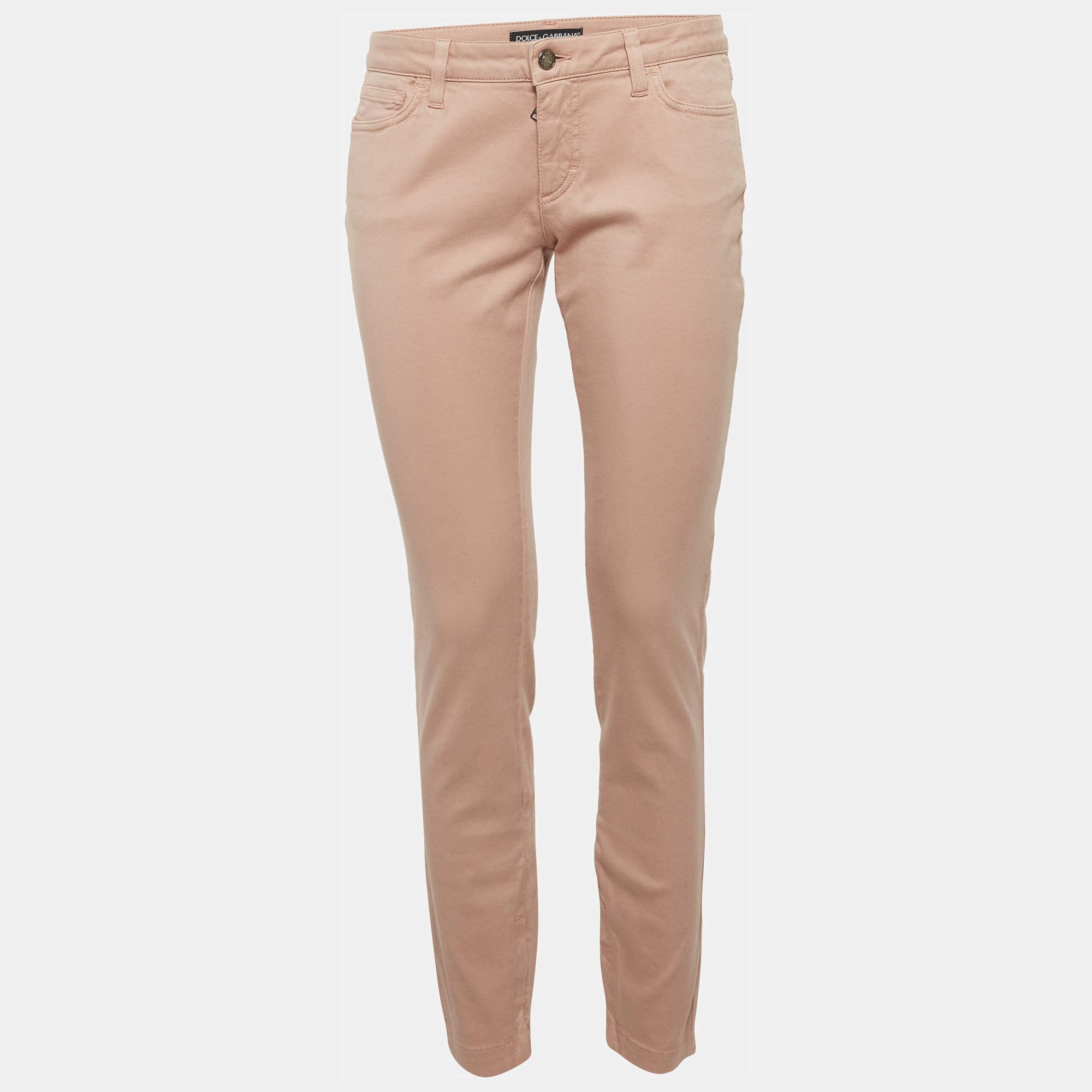 مملوكة مسبقًا Dolce & Gabbana Beige Denim Mid Rise Jeans M/Waist 31"