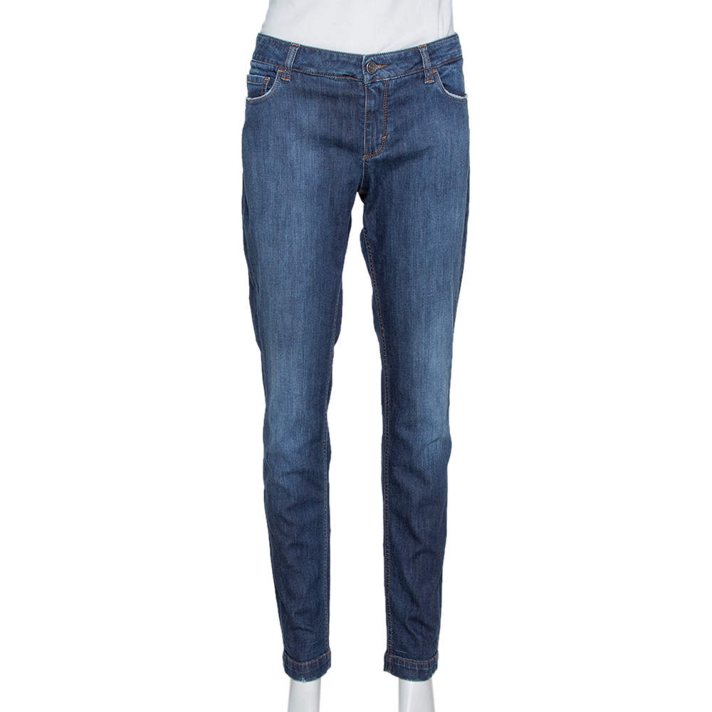 Dolce & Gabbana Indigo Stretch Denim Slim Fit Jeans L