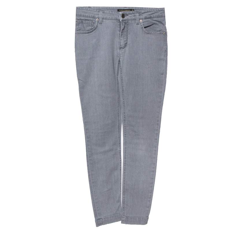 Dolce & Gabbana Grey Denim Kate Slim Fit Jeans XS