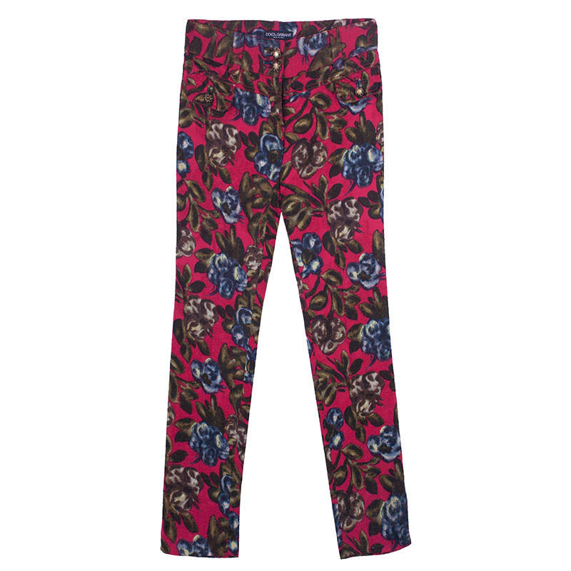 Dolce & Gabbana Floral Print Pants S