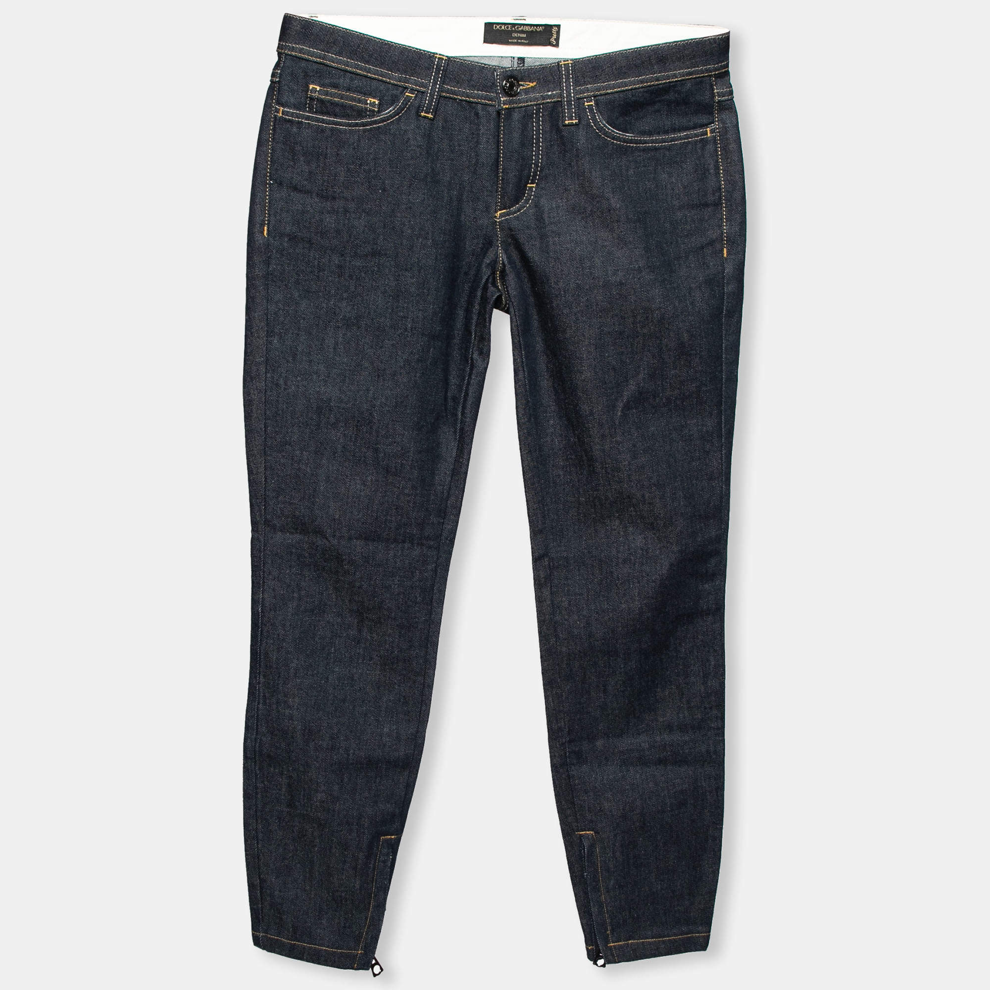 Pre Owned Dolce & Gabbana Blue Denim Jeans S