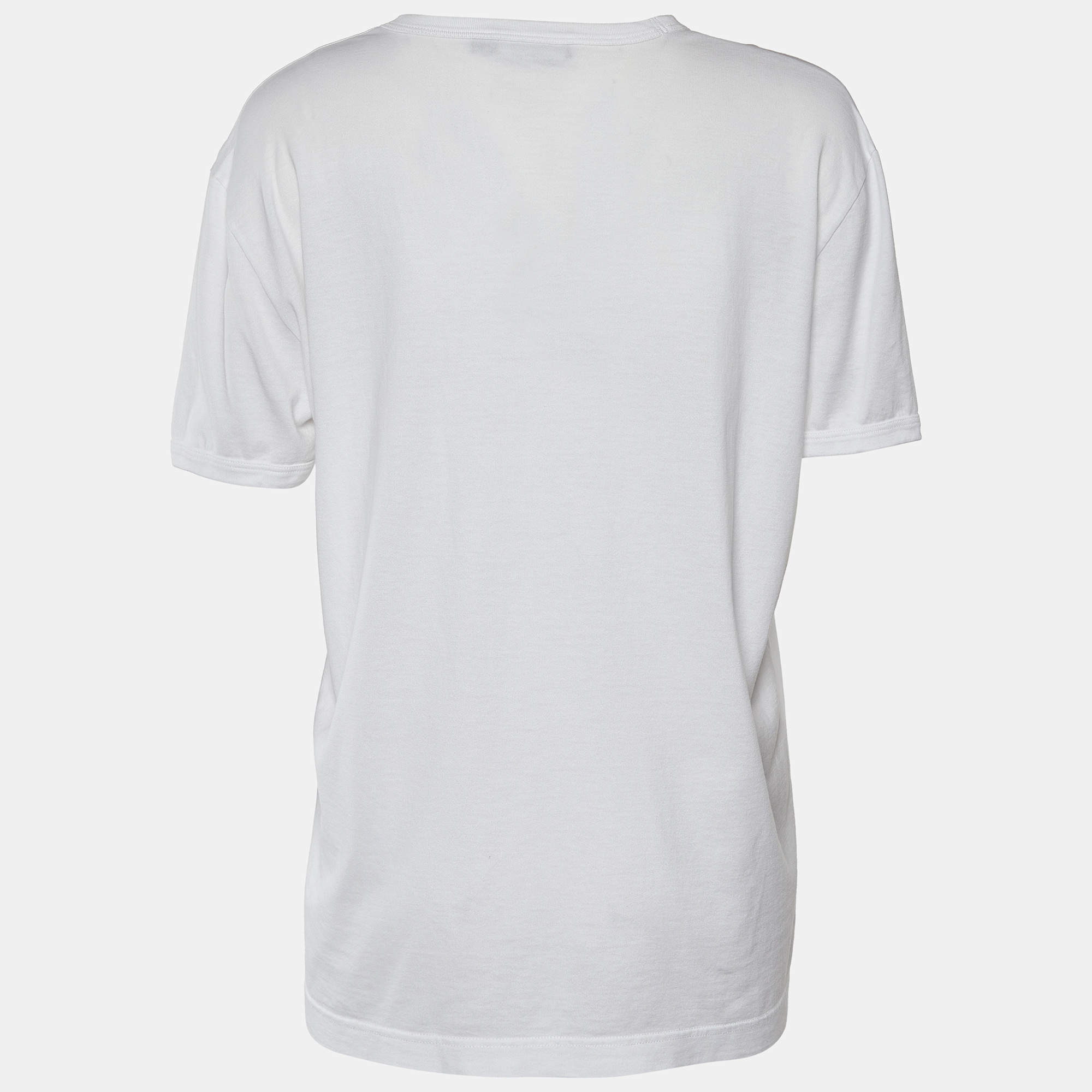 Dolce & Gabbana White Royals Heritage Cotton T-shirt – SEYMAYKA