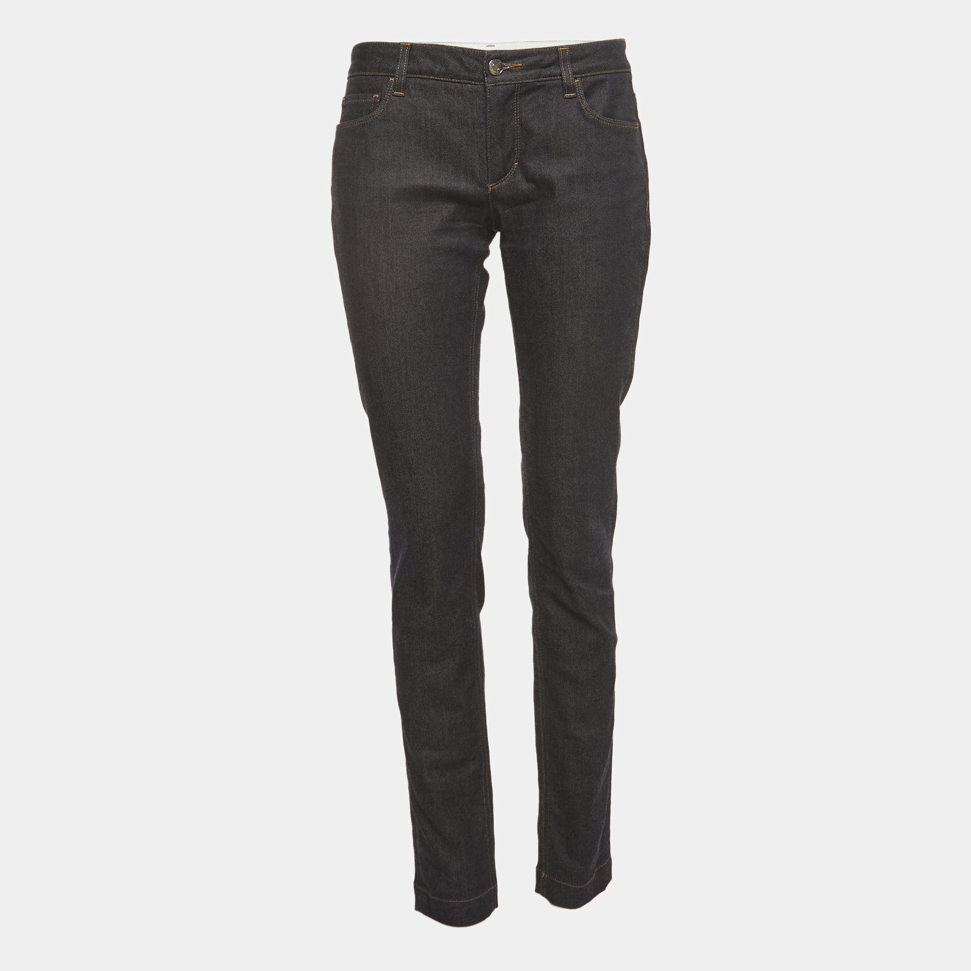 Pre Owned Dolce & Gabbana Dark Blue Denim Skinny Jeans M Waist 30"