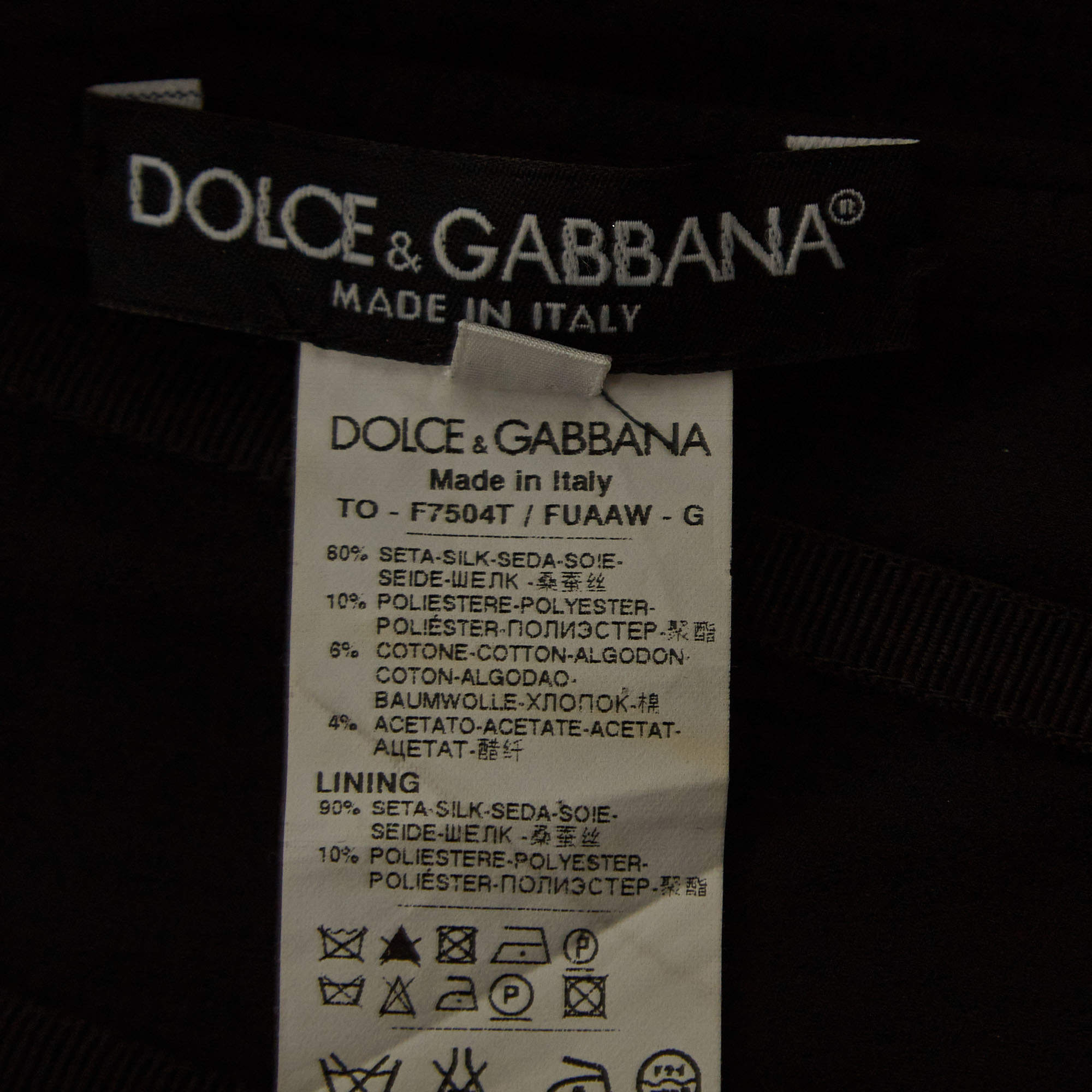 Dolce & Gabbana Black Silk Strappy Corset Top S Dolce & Gabbana