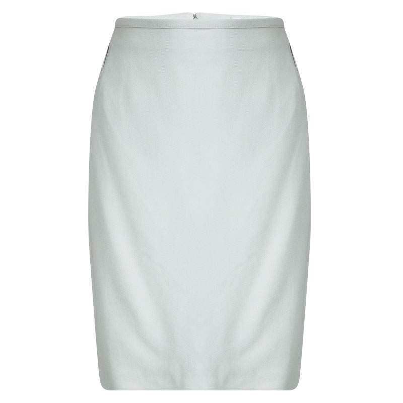 Dolce & Gabbana Light Grey Pencil Skirt L