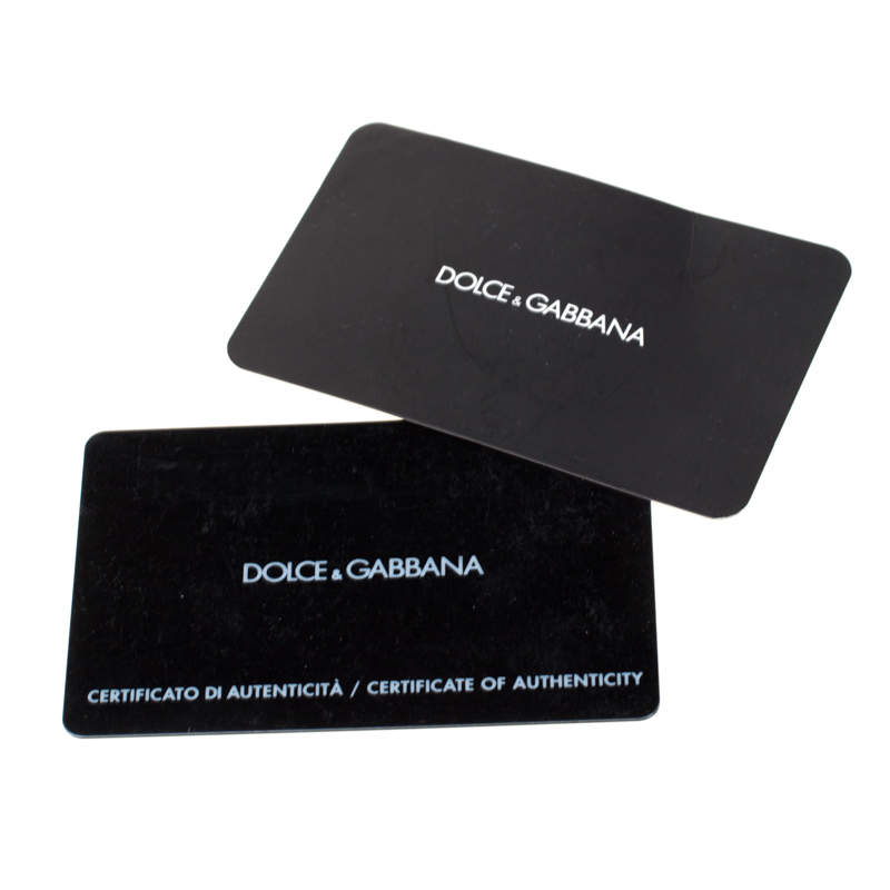 Dolce and gabbana online authenticity card