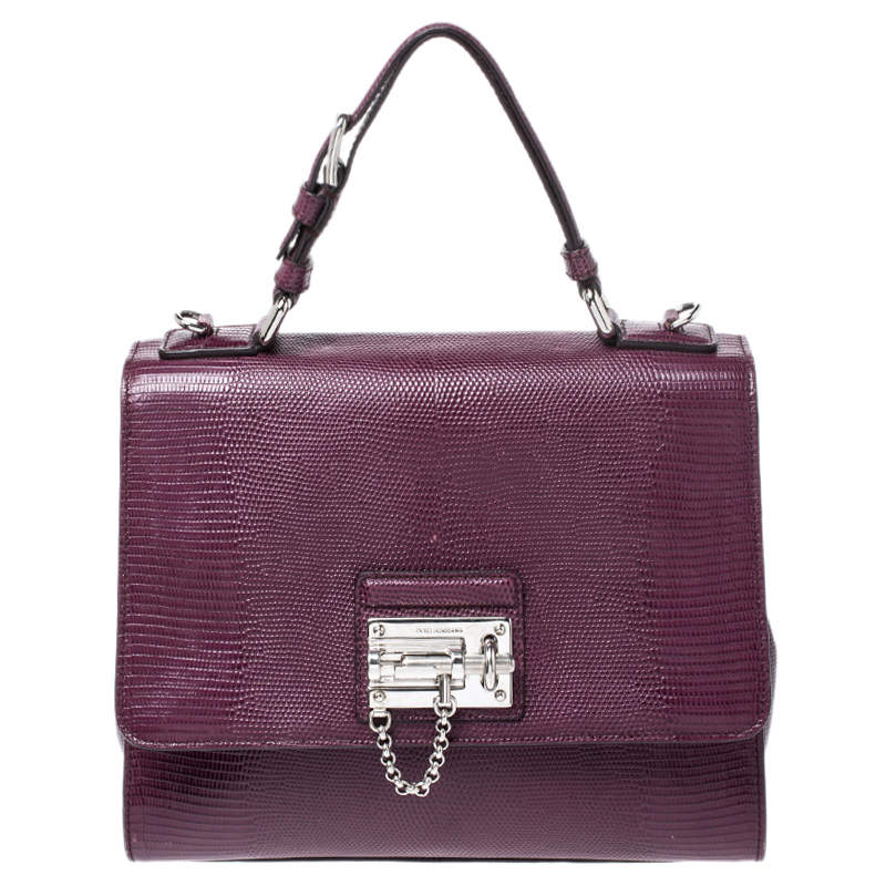 dolce gabbana purple bag