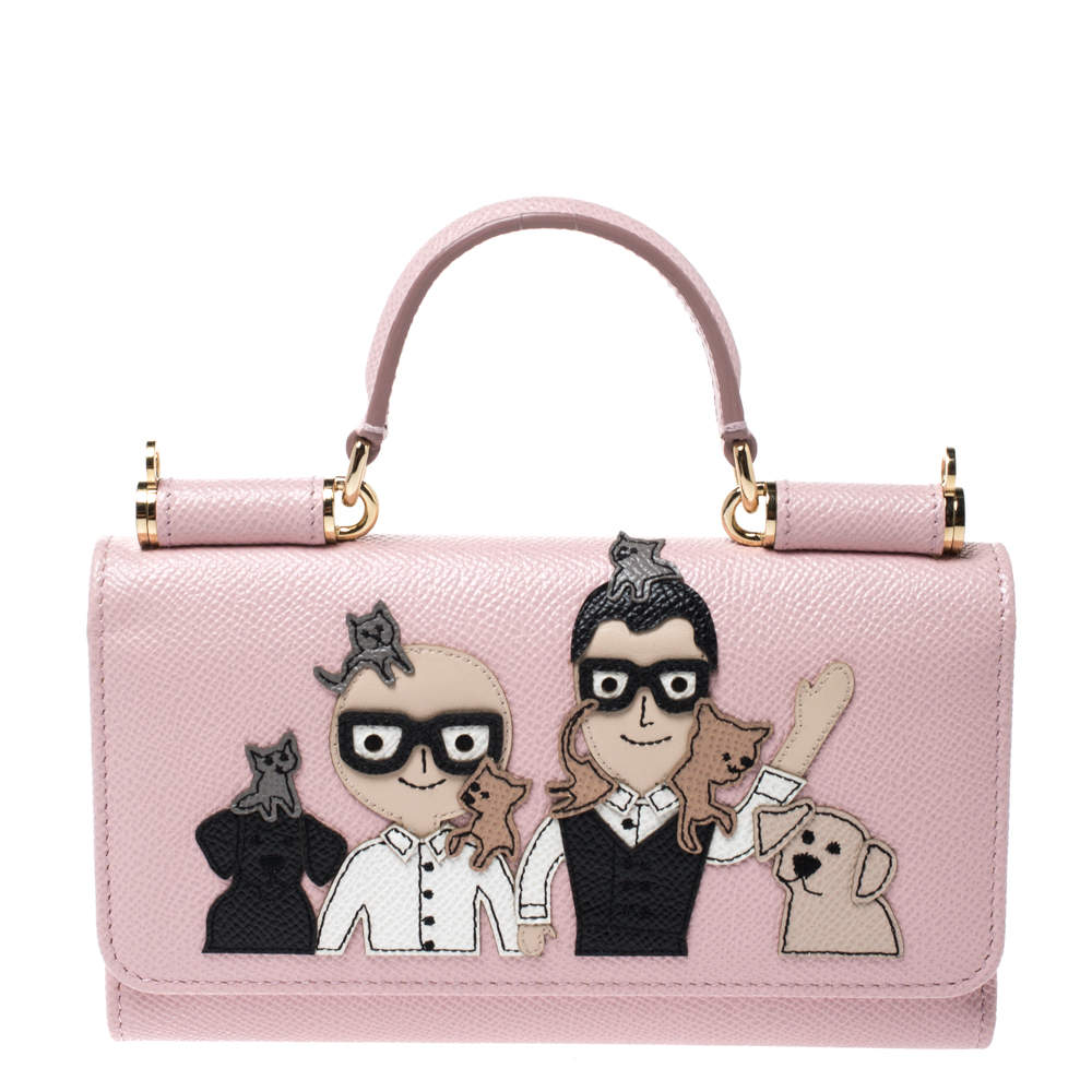 Dolce & Gabbana Pink Leather Smartphone Family Sicily Von Bag Dolce &  Gabbana | TLC