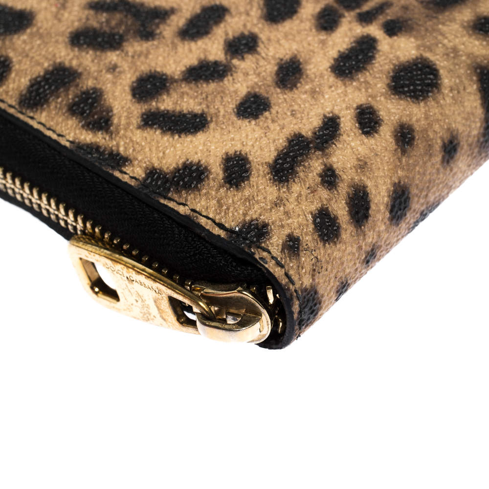 Dolce & Gabbana Leopard-Print Bi-Fold Wallet