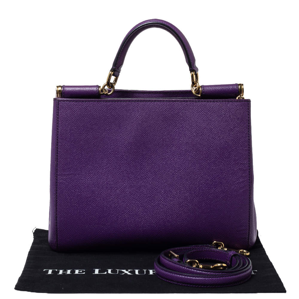 dolce gabbana purple bag