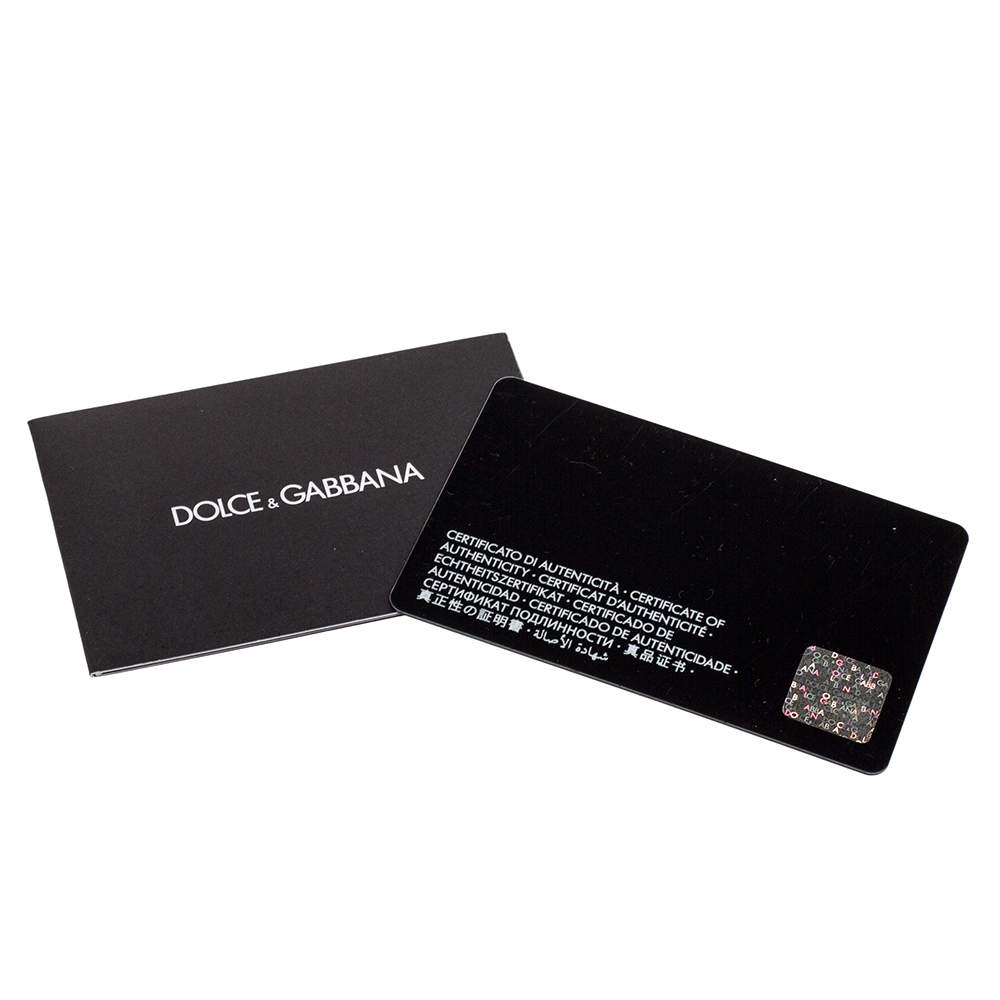 dolce and gabbana certificate of authenticity
