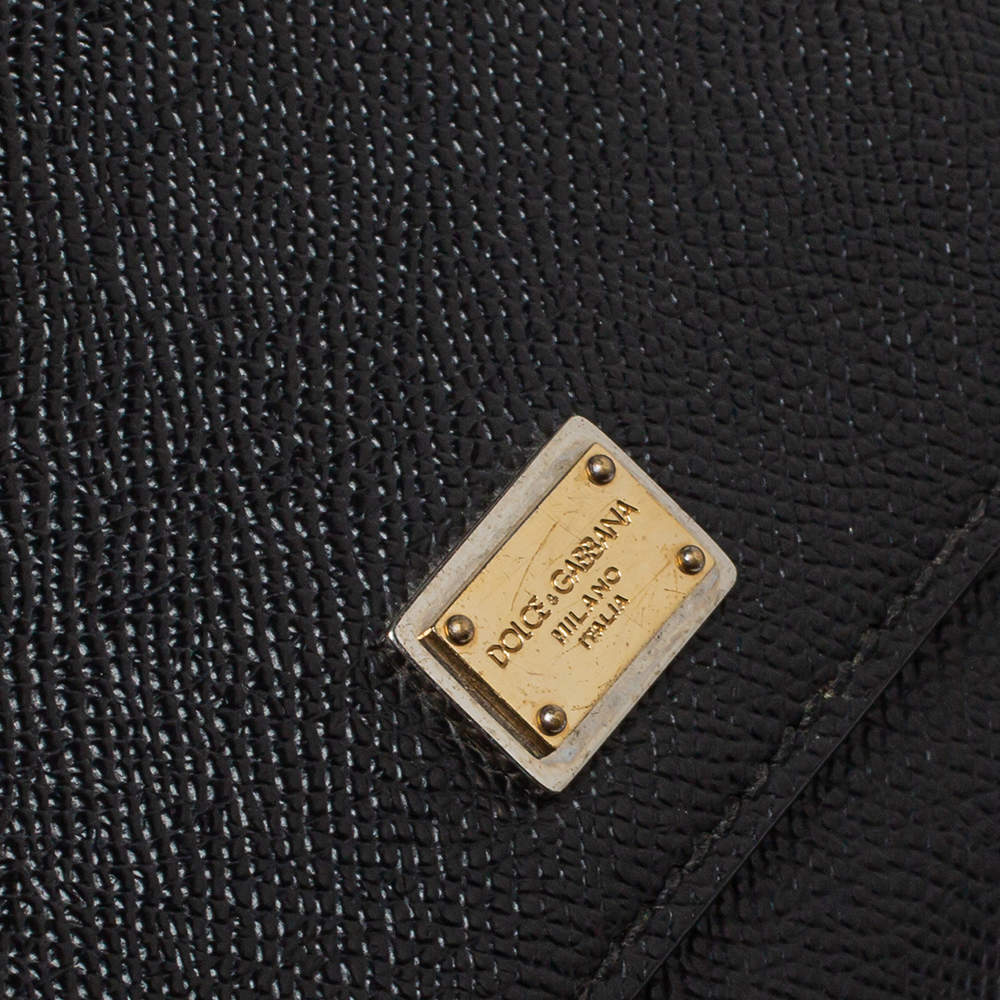 Sicily leather mini bag Dolce & Gabbana Black in Leather - 17223471