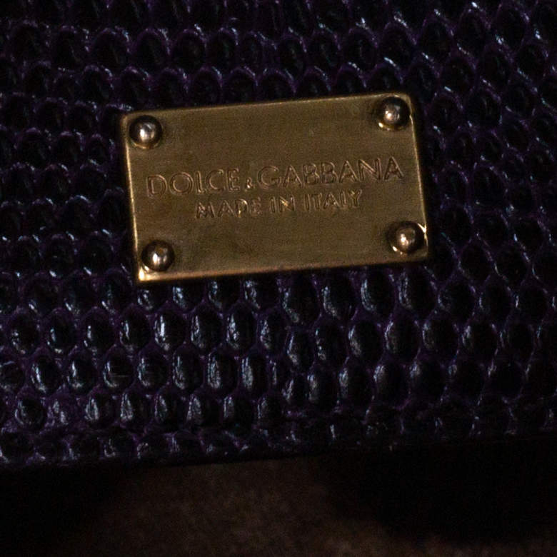 Dolce & Gabbana Monica Bag in Purple Leather -  Finland