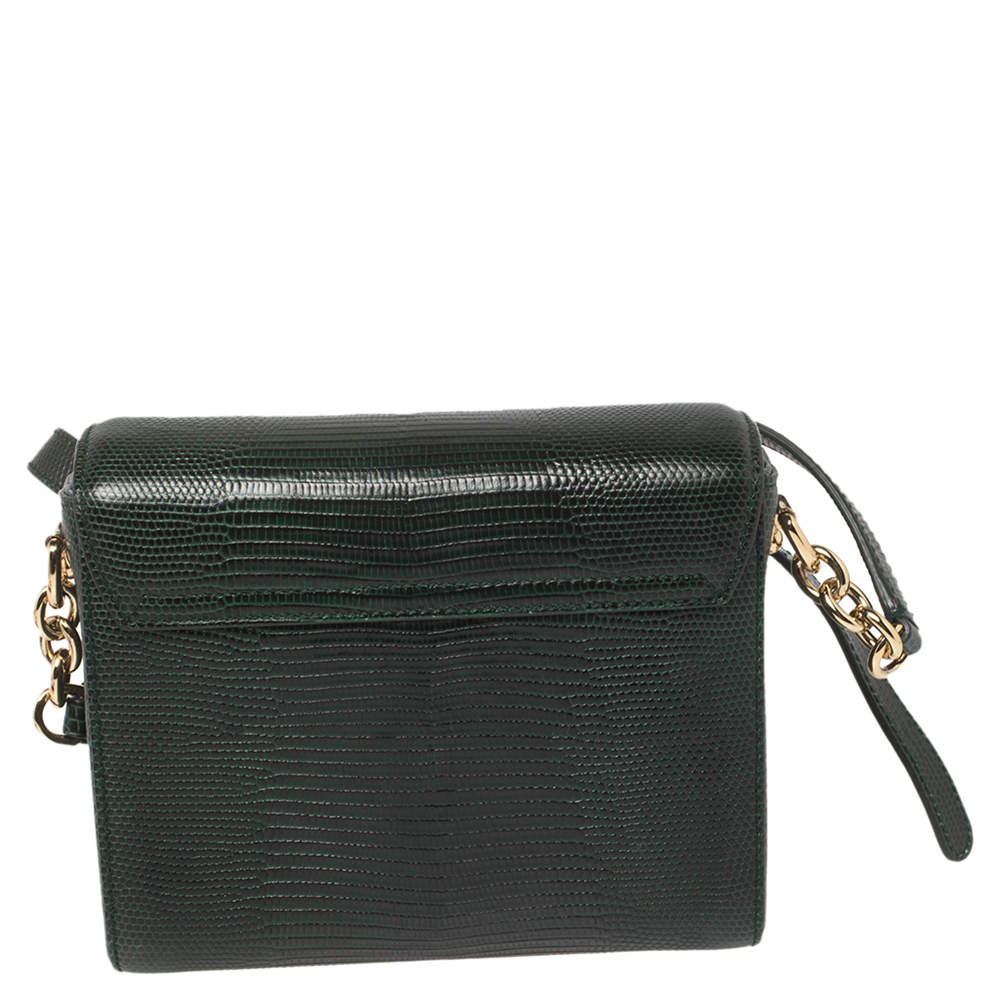 Leather crossbody bag Dolce & Gabbana Green in Leather - 31443364