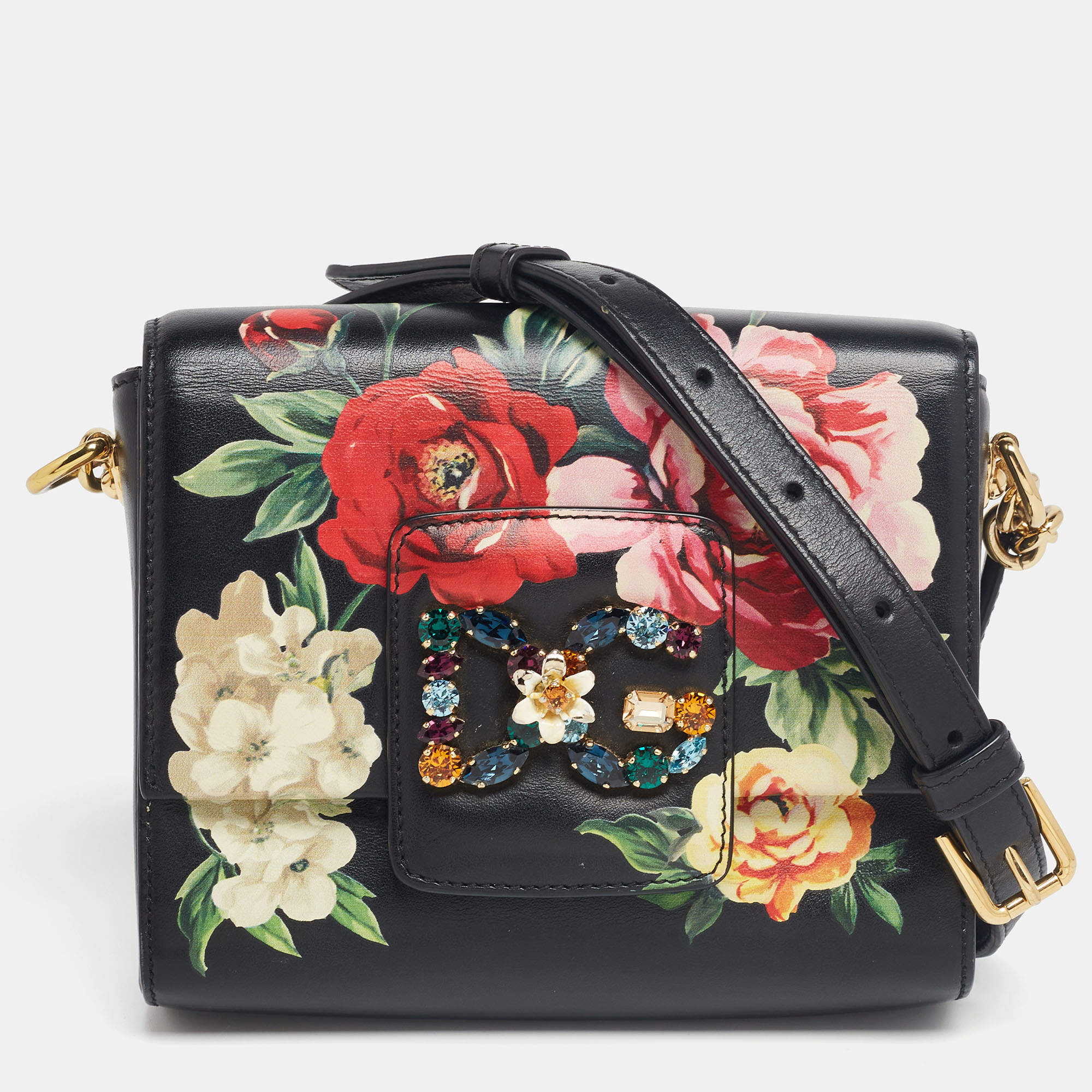 Dolce & Gabbana Black Leather Mini DG Millennials Flap Shoulder Bag Dolce &  Gabbana | TLC