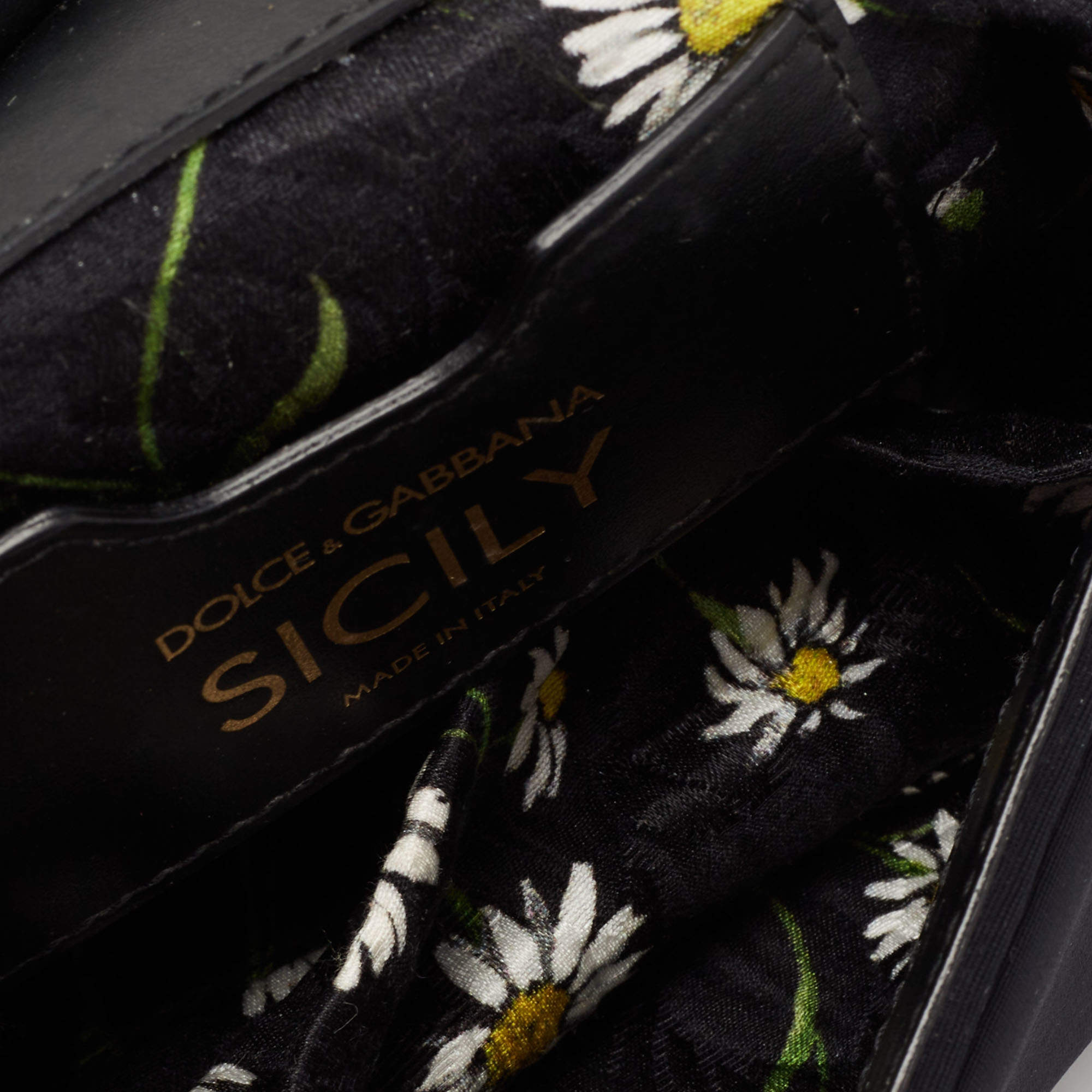 Dolce & Gabbana Black Satin Neoprene Heart Small Miss Sicily Top Handle Bag