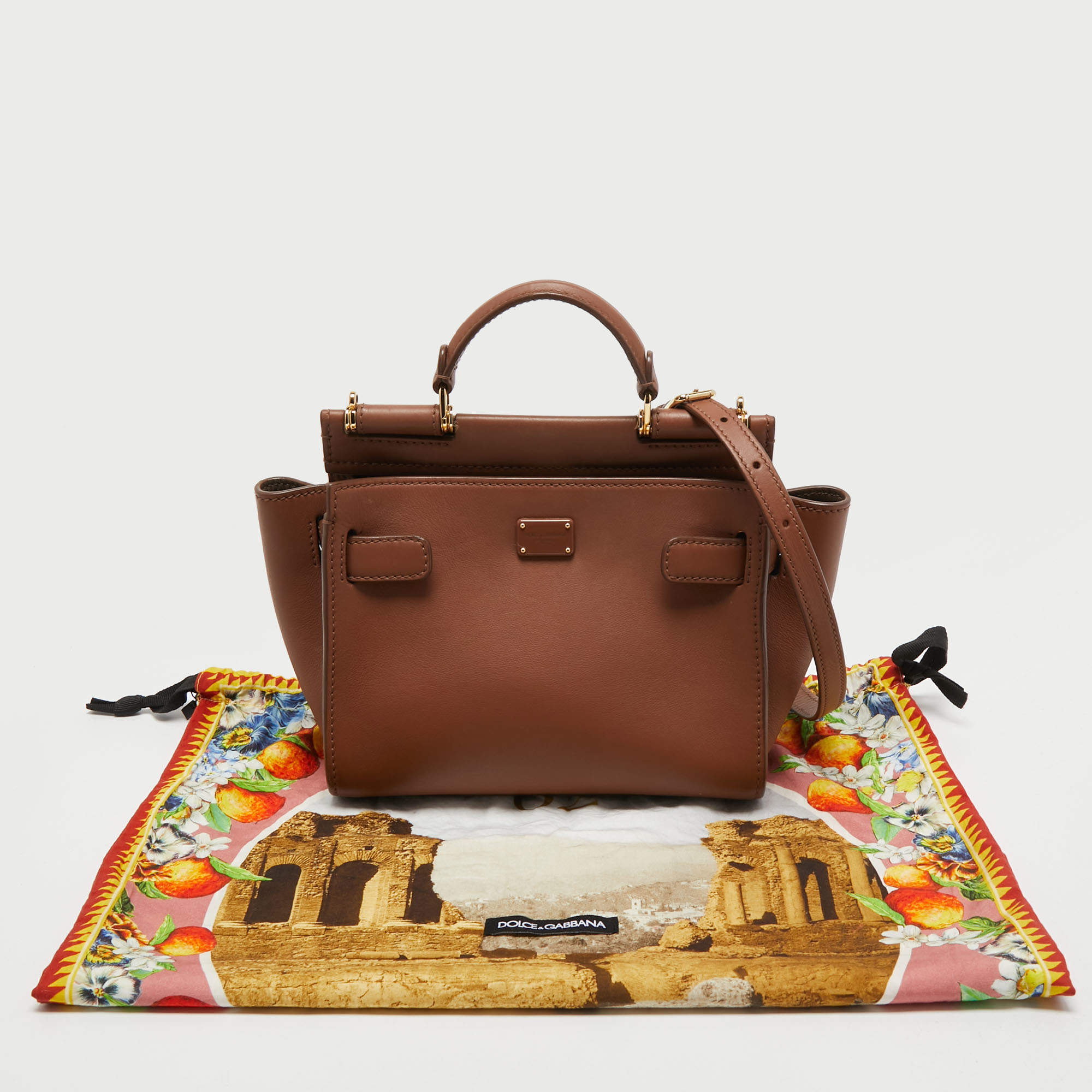Sicily 62 leather handbag Dolce & Gabbana Black in Leather - 31885082
