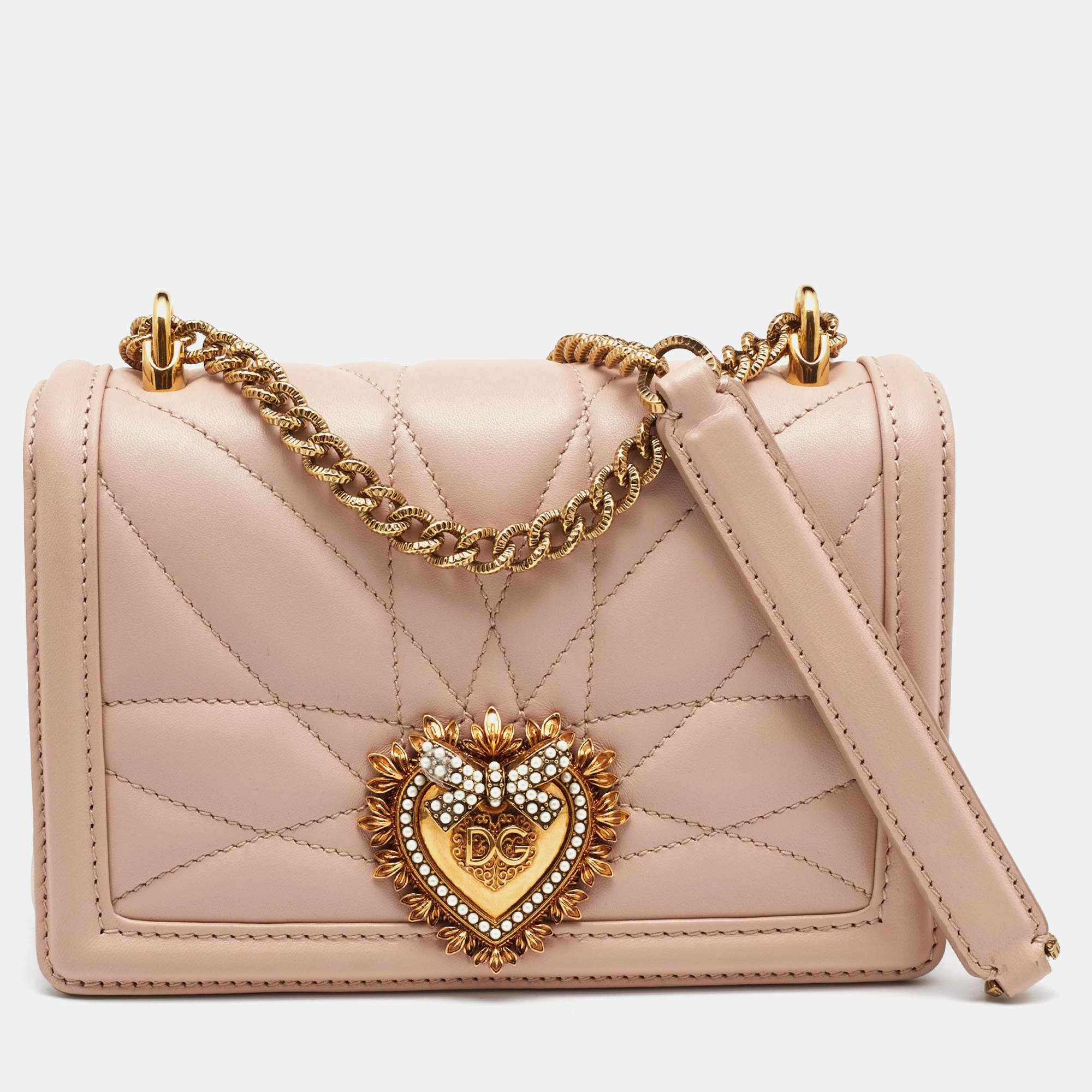 Shop Dolce&Gabbana Lola Leather Crossbody Bag