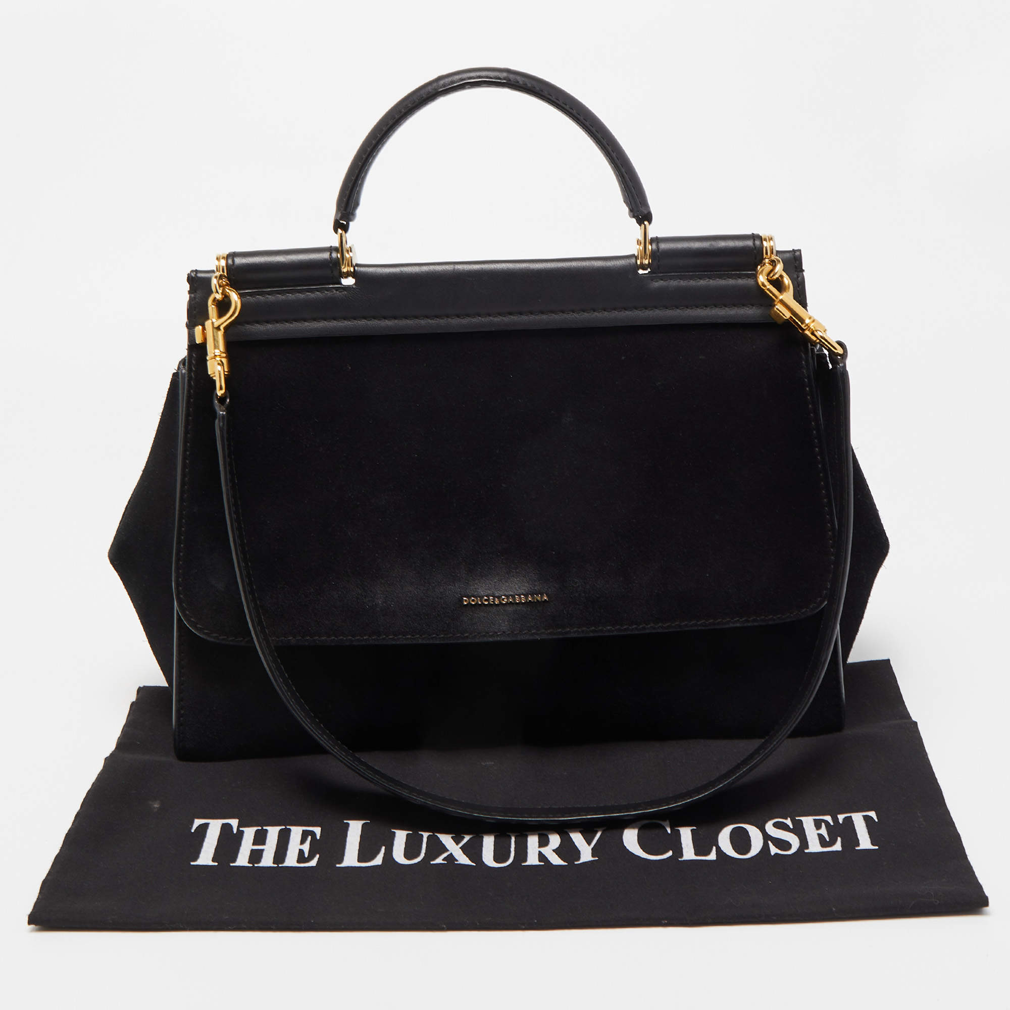Dolce & Gabbana Sicily Soft Handbag in Black