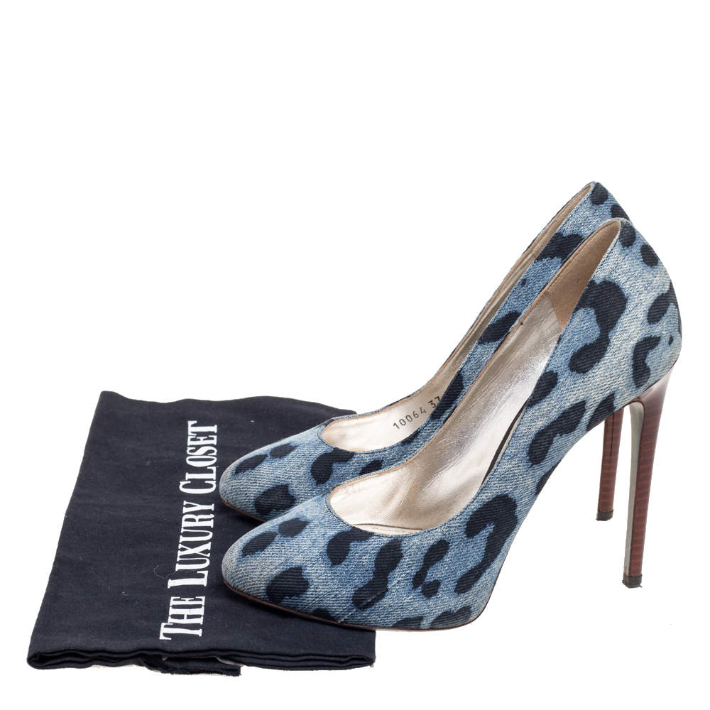 blue leopard print shoes