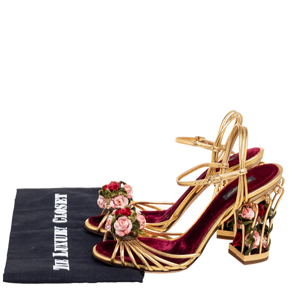 Dolce gabbana hot sale cage heels