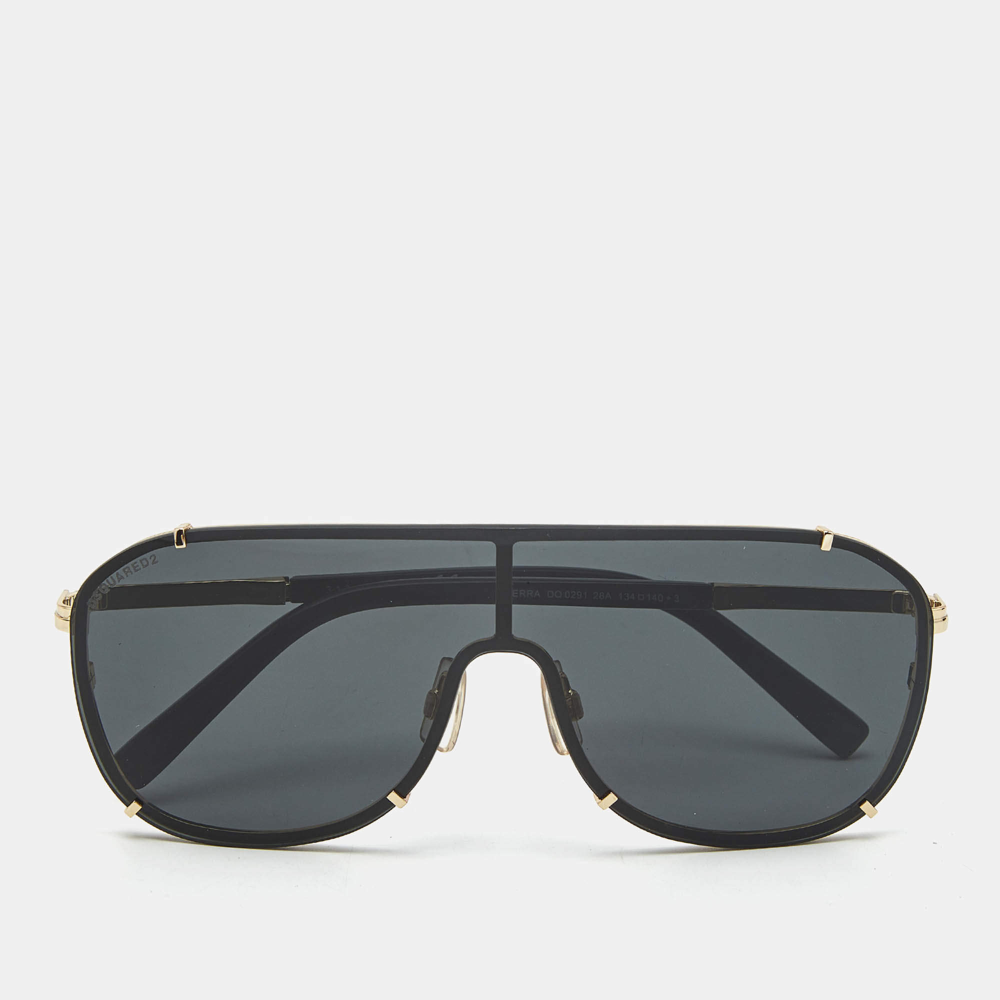 Pre Owned Dsquared2 Black DO 0281 Sierra Shield Sunglasses
