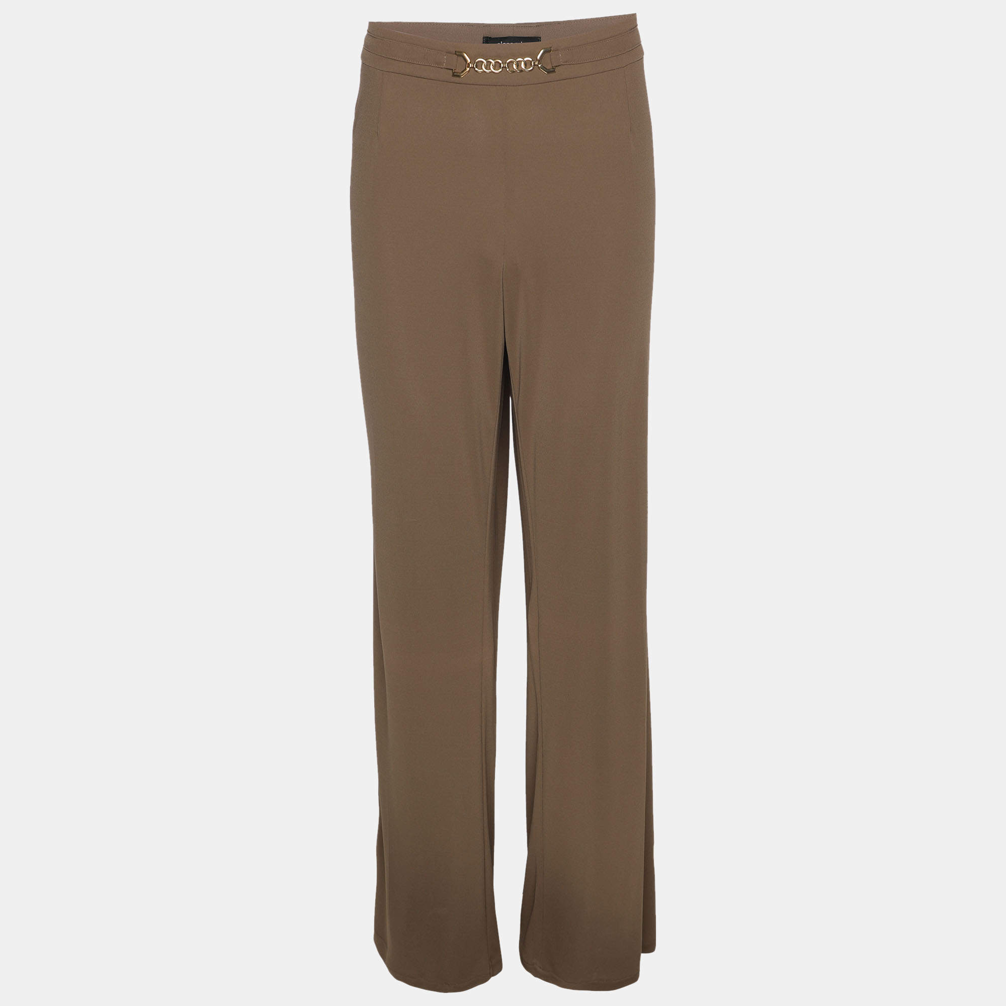 Pre Owned Elena Miro Khaki Jersey Pants XXL