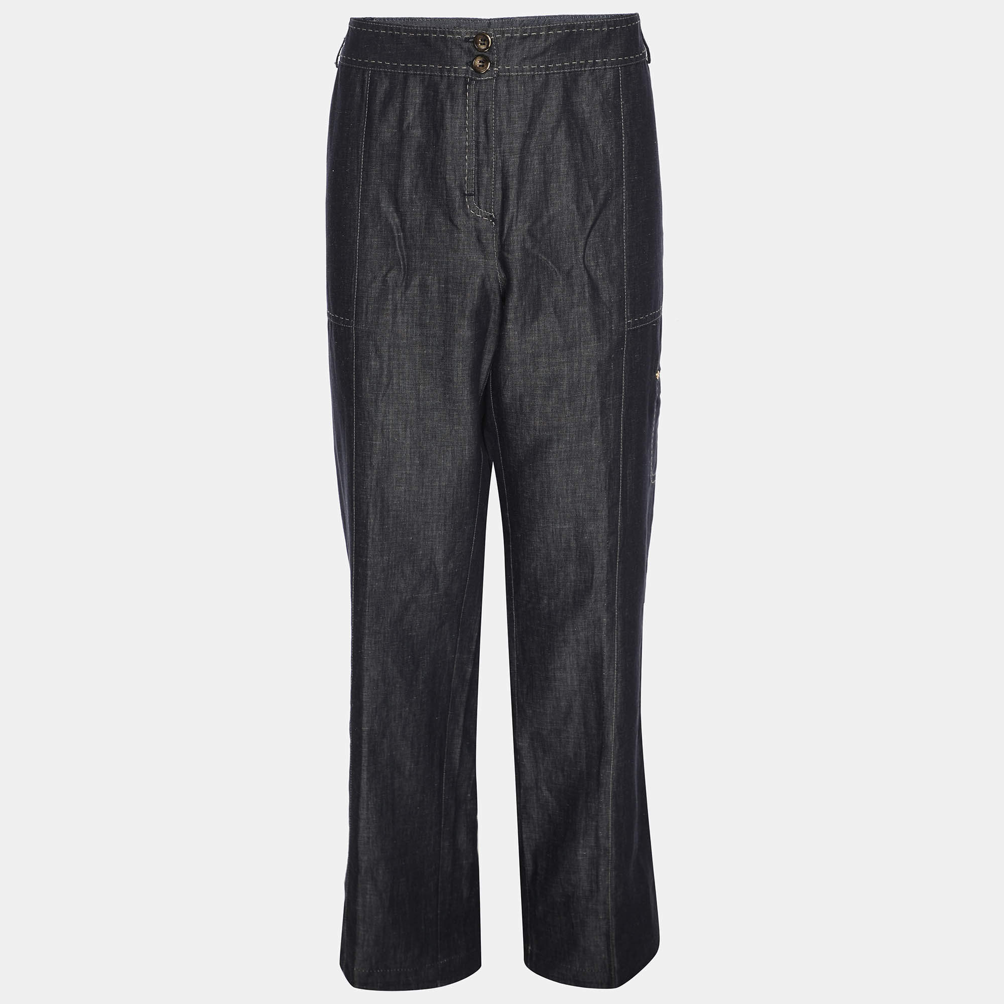 Pre Owned Elena Miro Blue Denim Jeans XL