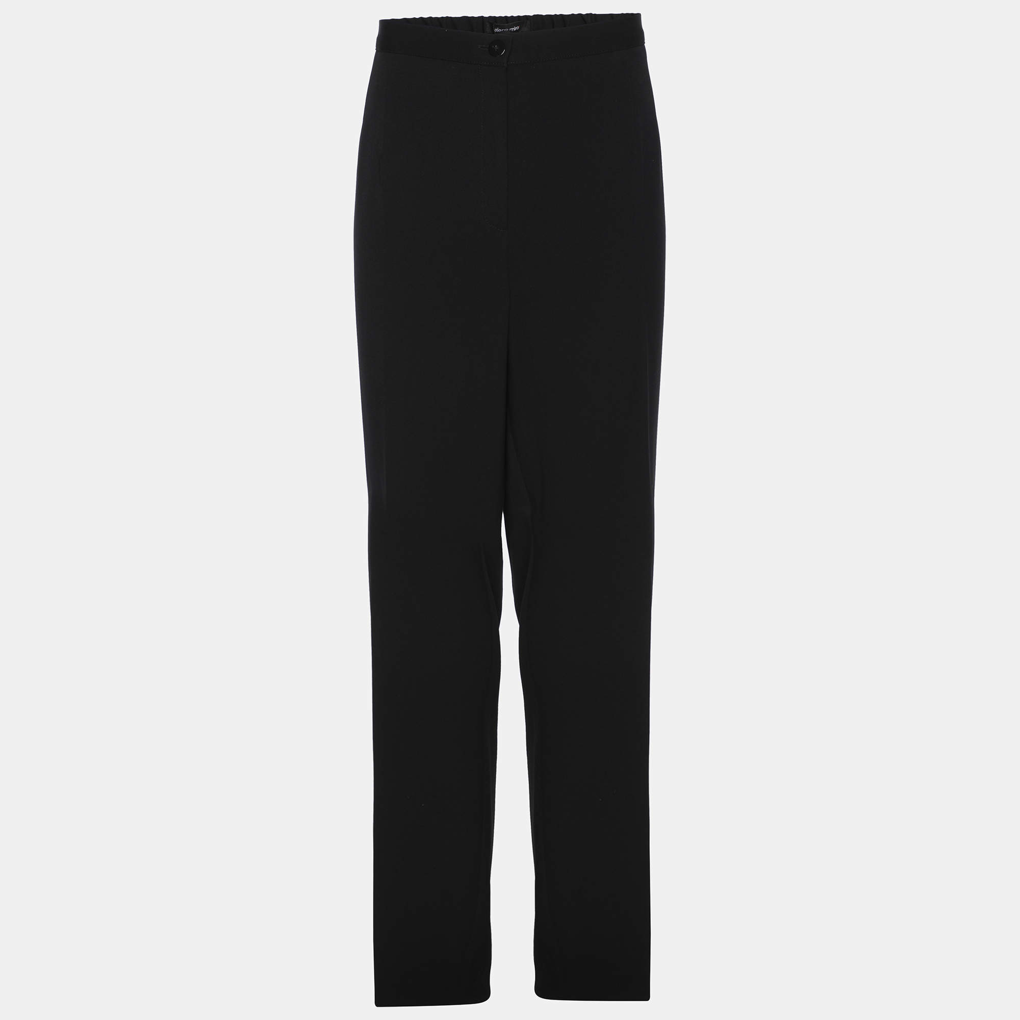 مملوكة مسبقًا Elena Miro Black Jersey Pants XXL