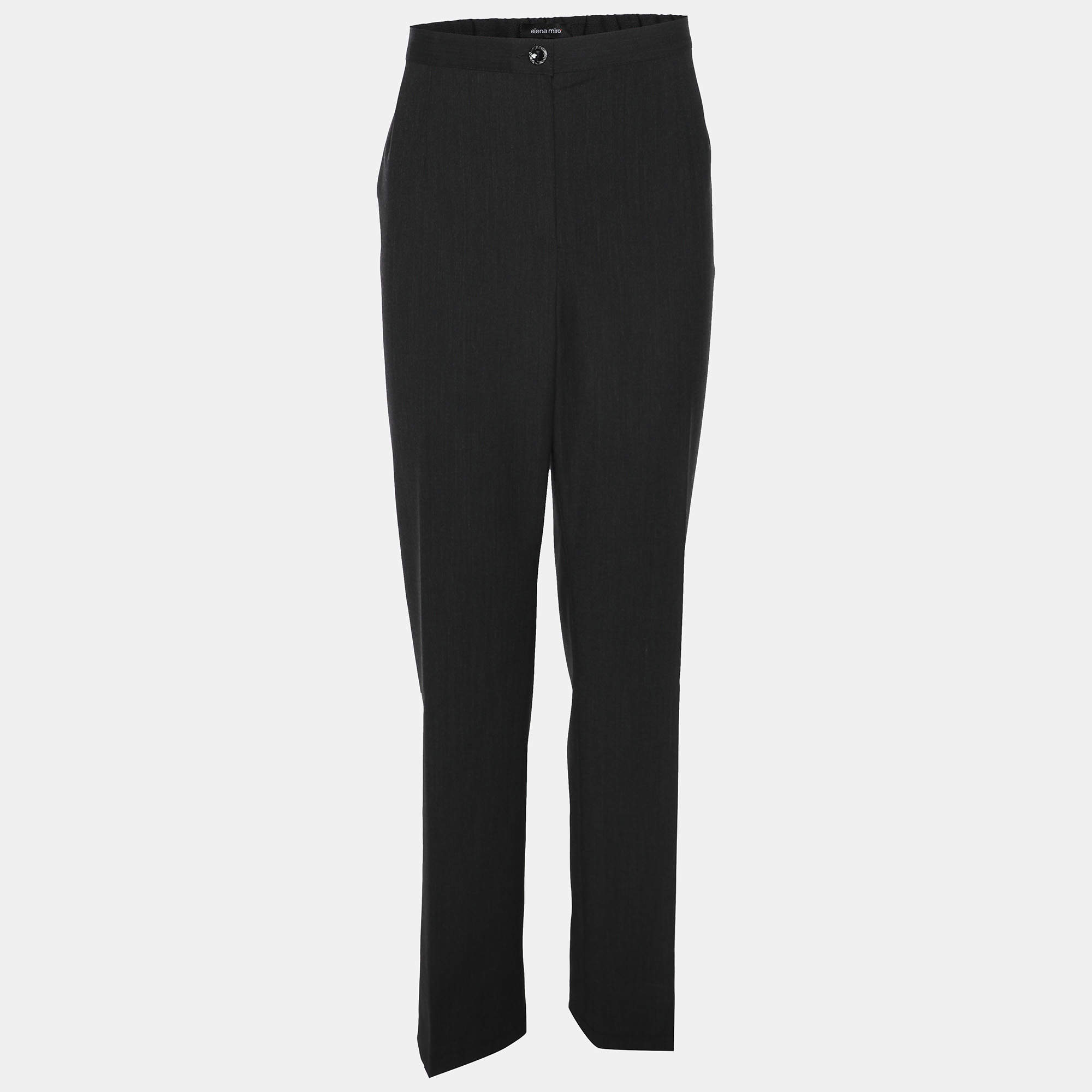 مملوكة مسبقًا {"name": "Elena Miro Dark Grey Wool Blend Trousers XXL", "name_ar": "بنطلون إيلينا ميرو رمادي داكن مزيج صوف مقاس ضخم جدًا (إكس إكس لارج)"}