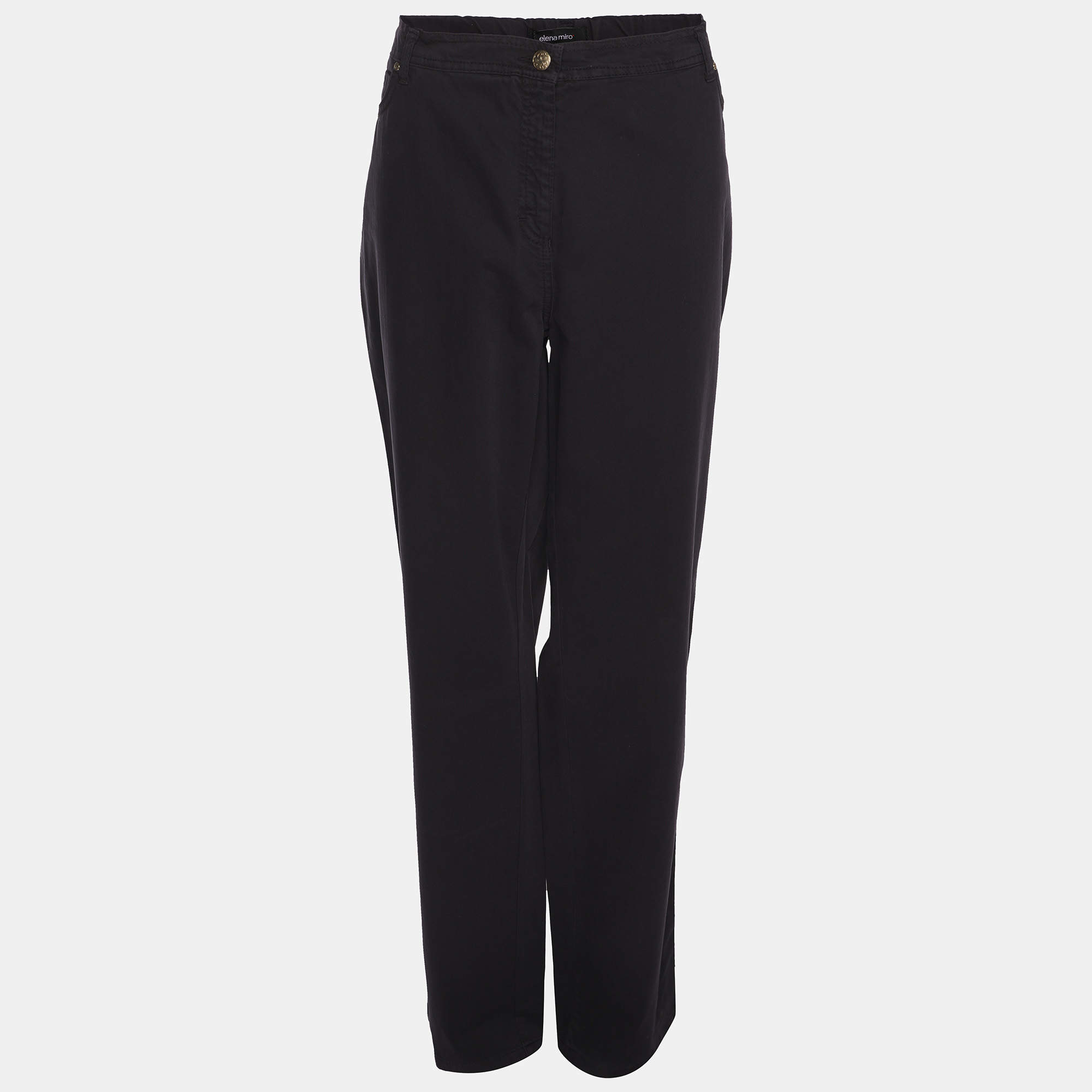 Pre Owned Elena Miro Dark Mauve Denim Jeans XXL