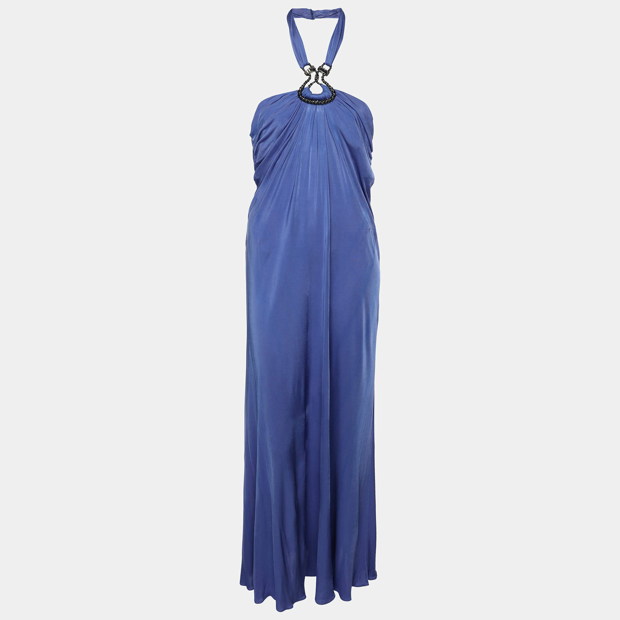 Emilio Pucci Light Ultramarine Silk Maxi Dress M