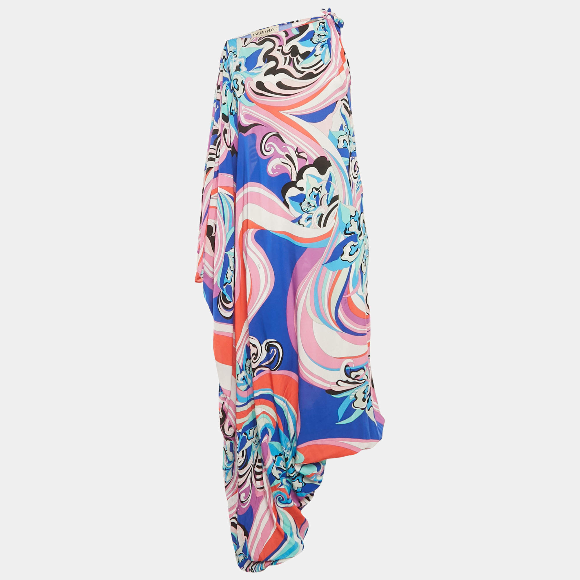 Pre Owned Emilio Pucci Multicolor Printed Viscose Jumpsuit M