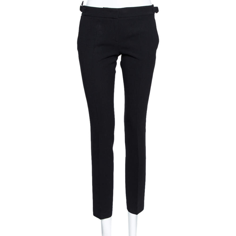 Emilio Pucci Black Wool tapered Leg Pants M