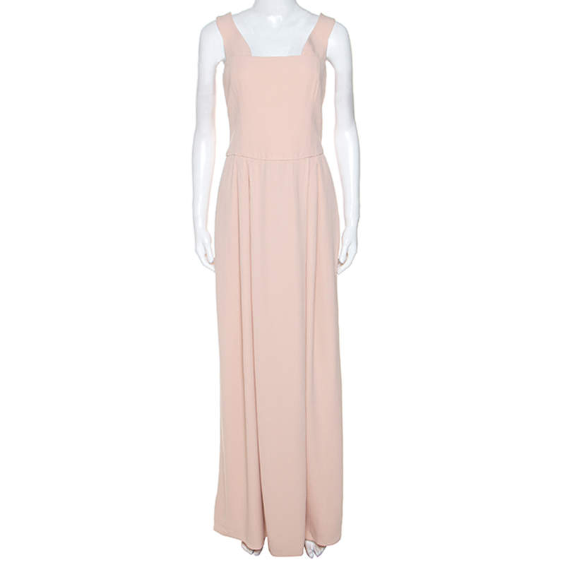 مملوكة مسبقًا Emporio Armani Pink Crepe Sleeveless Maxi Dress M