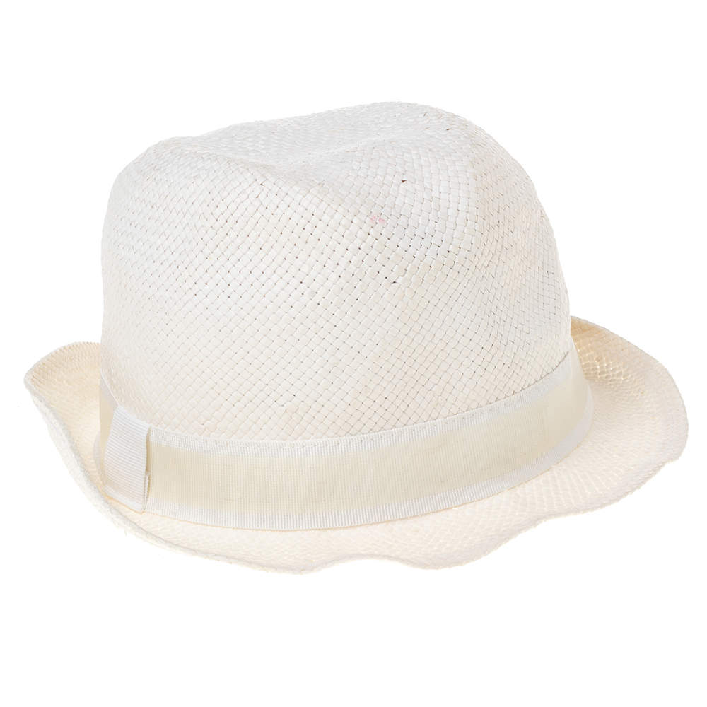 Emporio Armani White Paper Hat Size 57