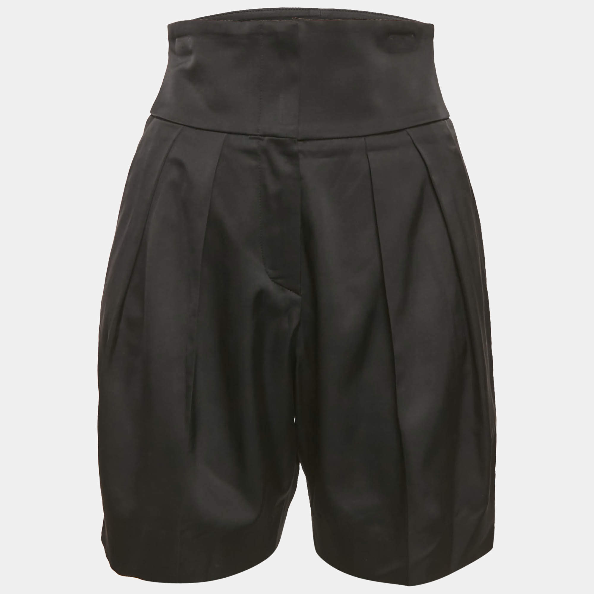 مملوكة مسبقًا Emporio Armani Silk Pleat Detail Short S