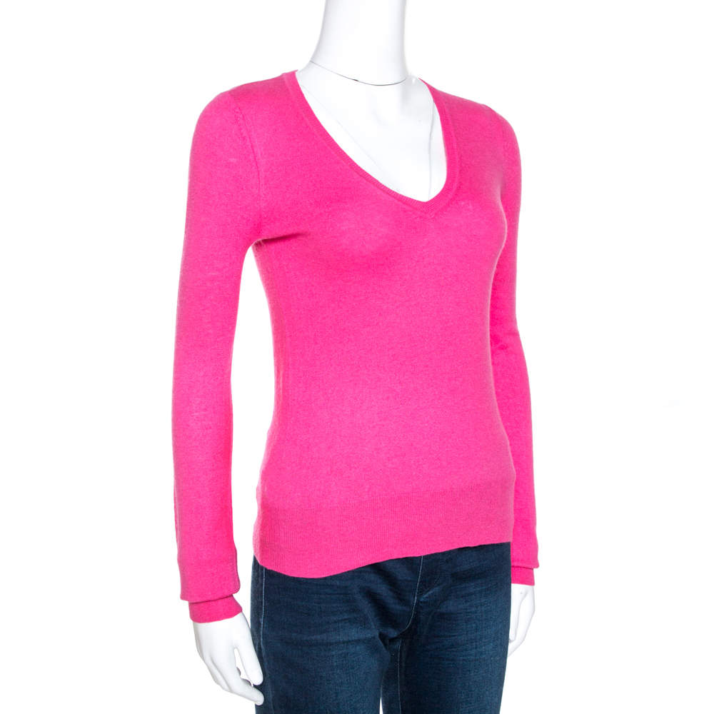 pink armani jumper