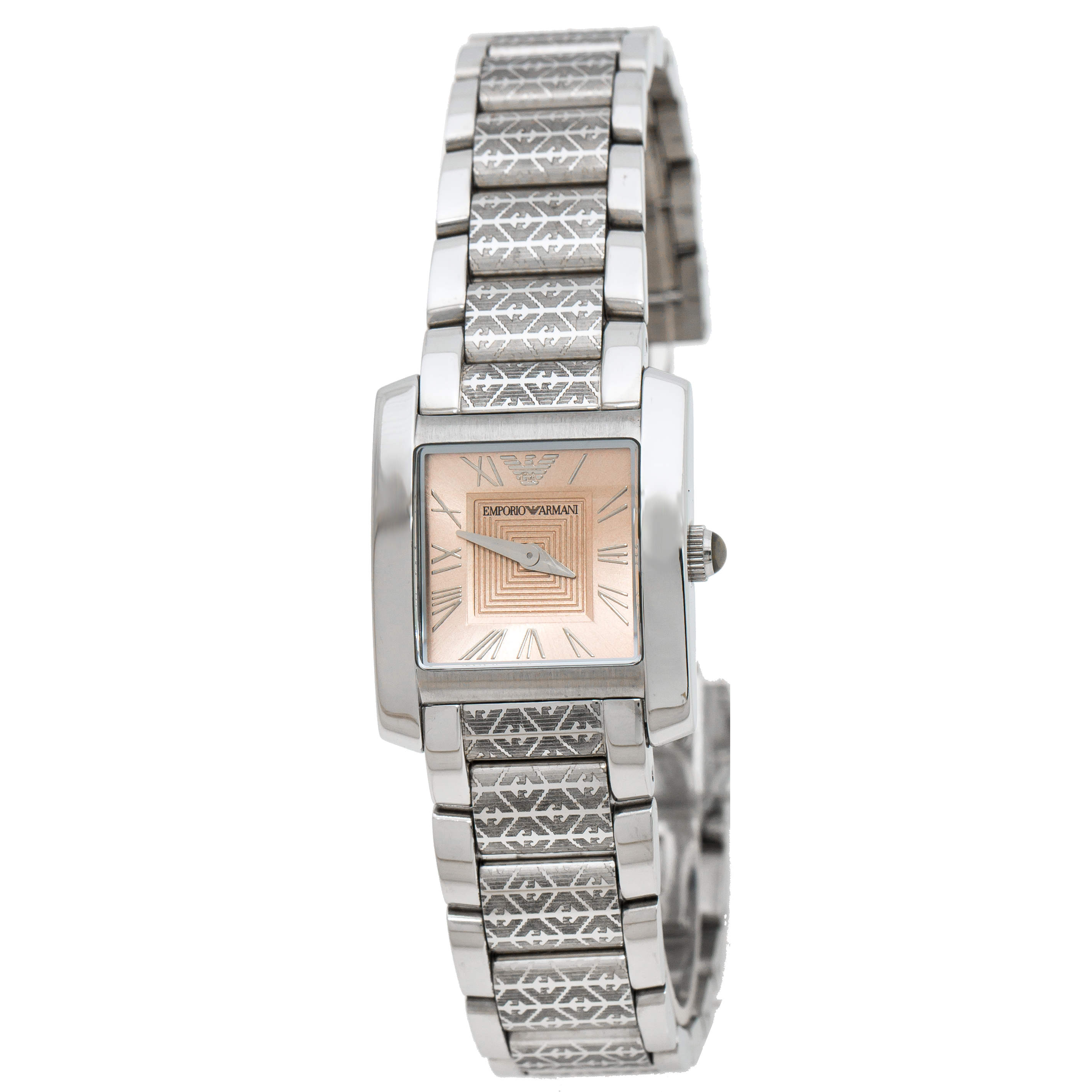Emporio Armani Peach Stainless Steel AR5710 Women's Wristwatch 23 mm