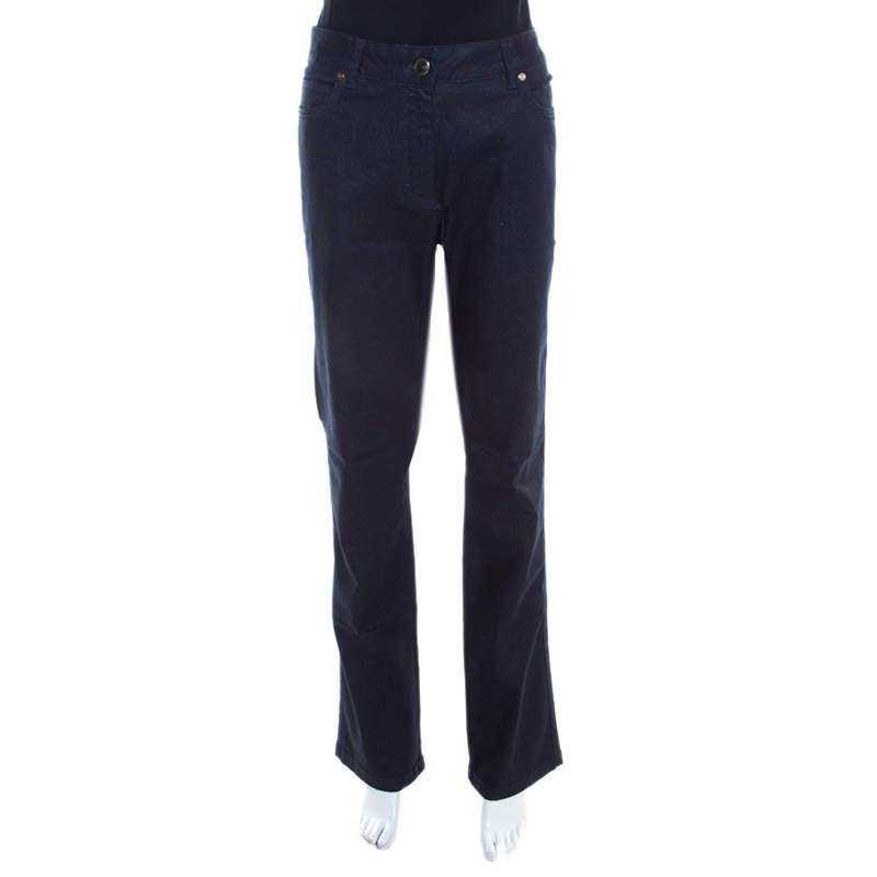 navy straight leg jeans